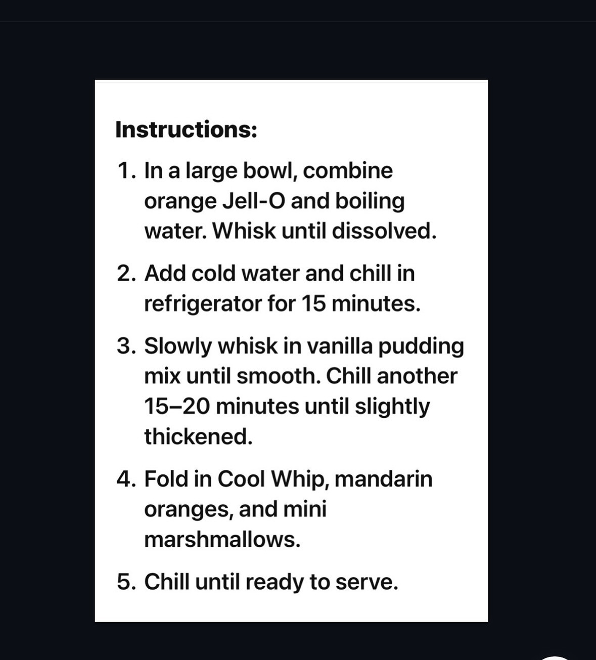 🍊 ORANGE DREAMSICLE SALAD 👻