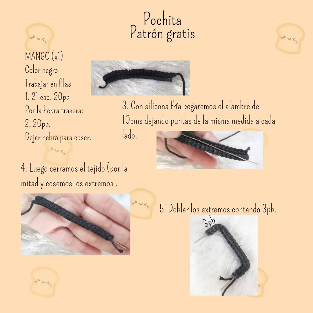 Patrón de amigurumi de Pochita, fácil y detallado para principiantes