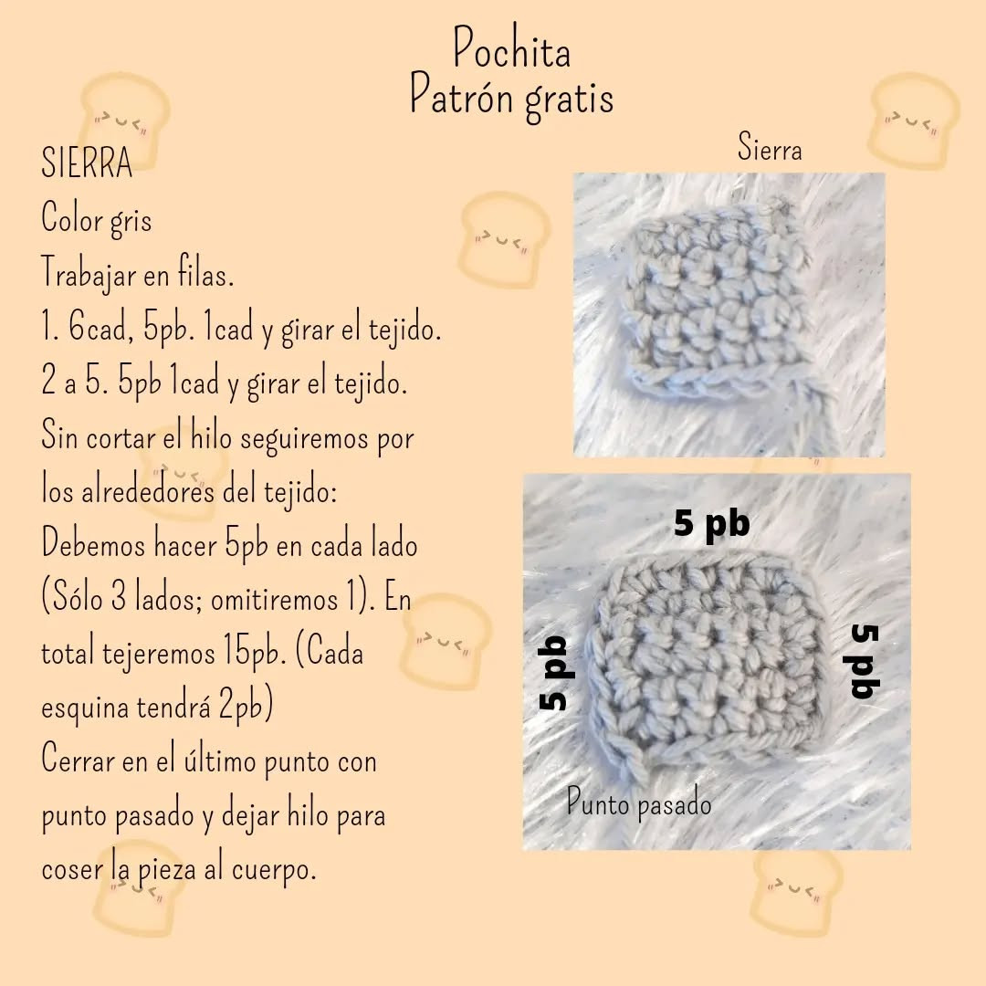 Patrón de amigurumi de Pochita, fácil y detallado para principiantes
