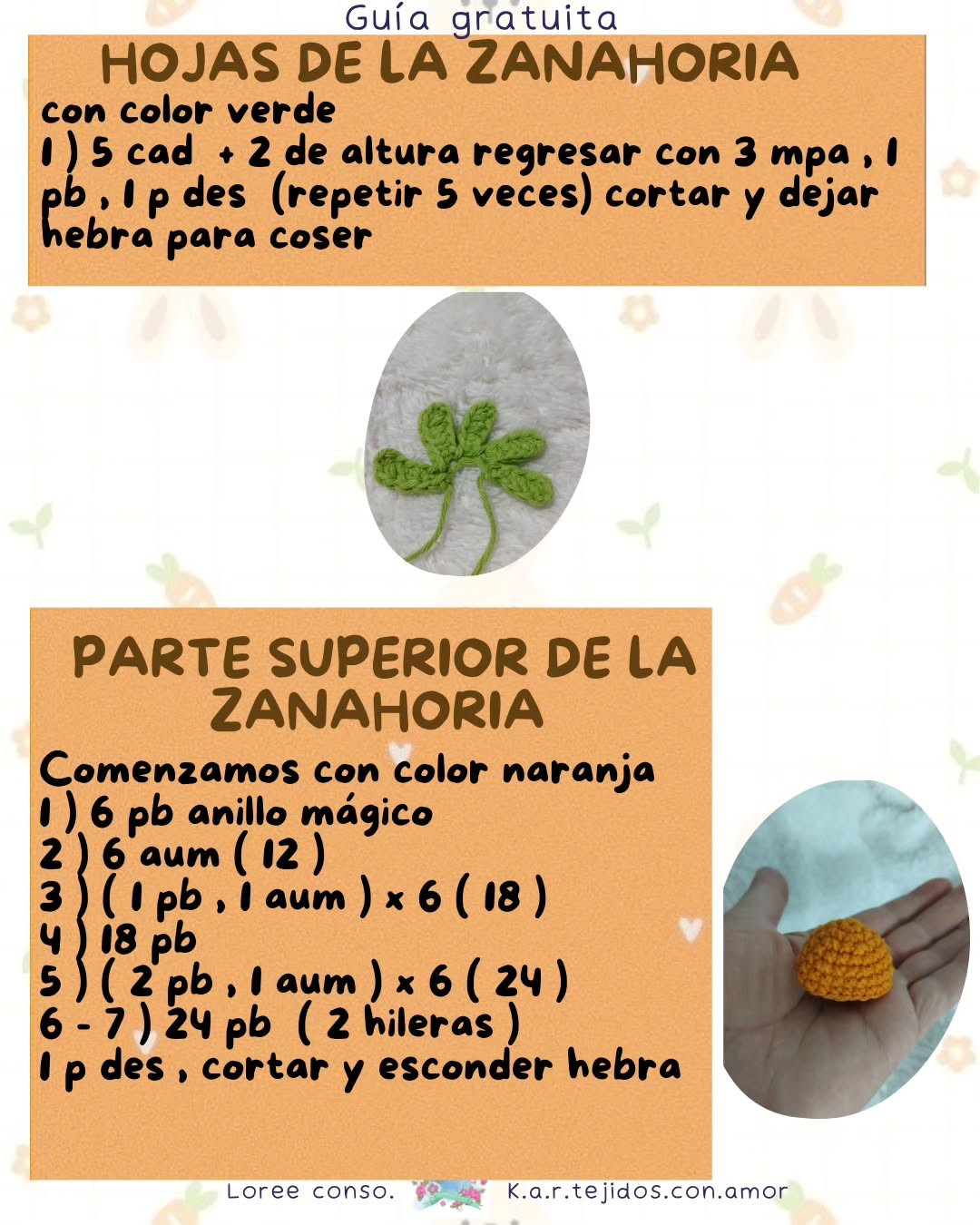 Patrón de crochet gratuito: Corazoncito Conejito adorable