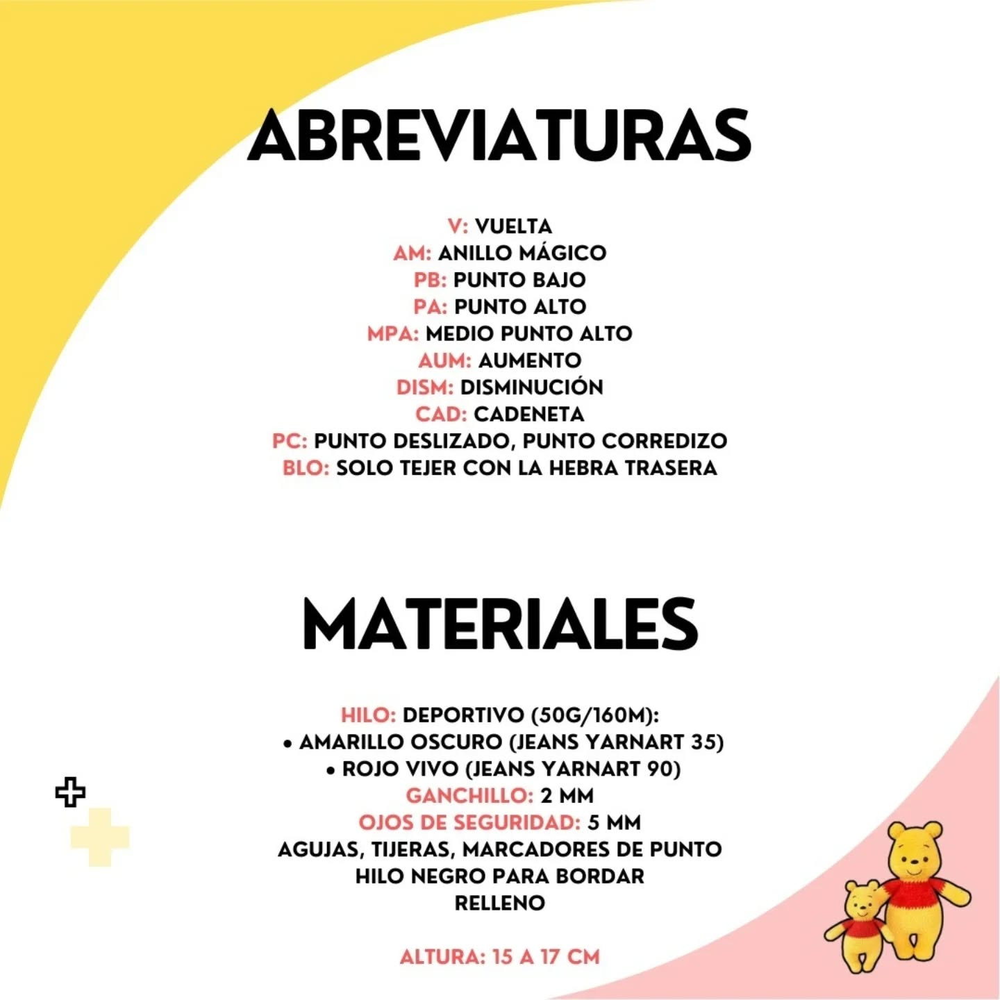 Patrón gratis de amigurumi de Winnie Pooh y globos