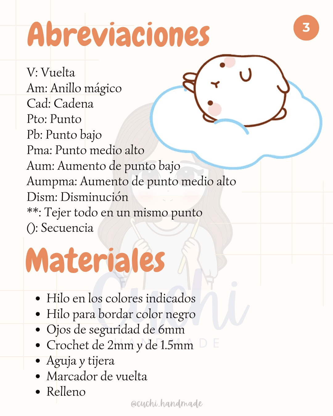 Patrón Gratuito de Molang y Piu Piu Amigurumi