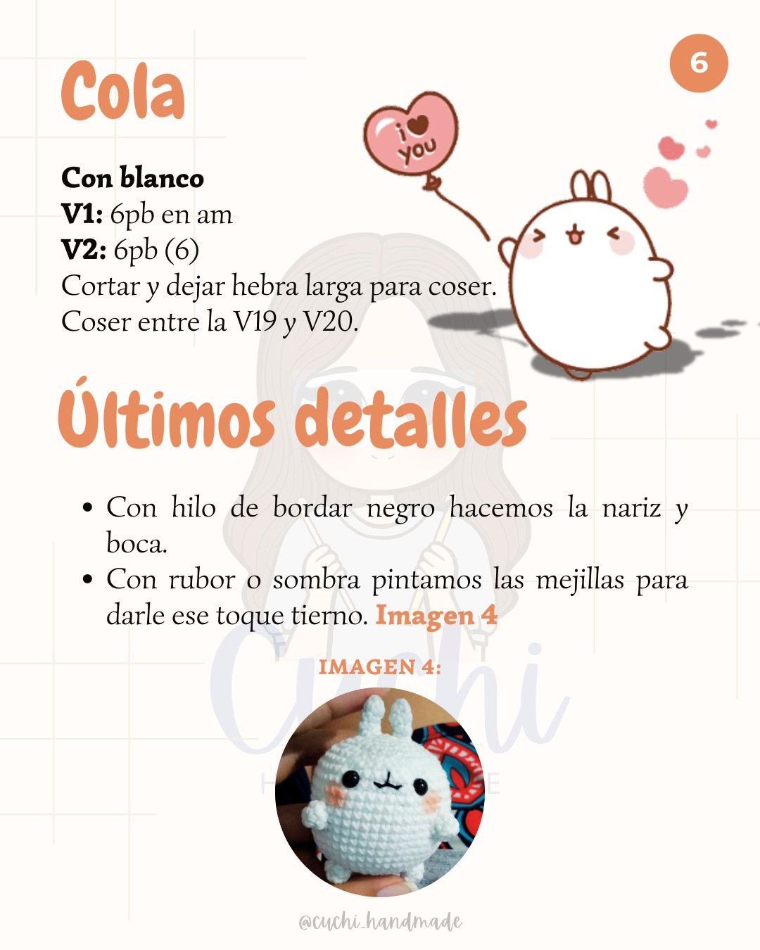 Patrón Gratuito de Molang y Piu Piu Amigurumi