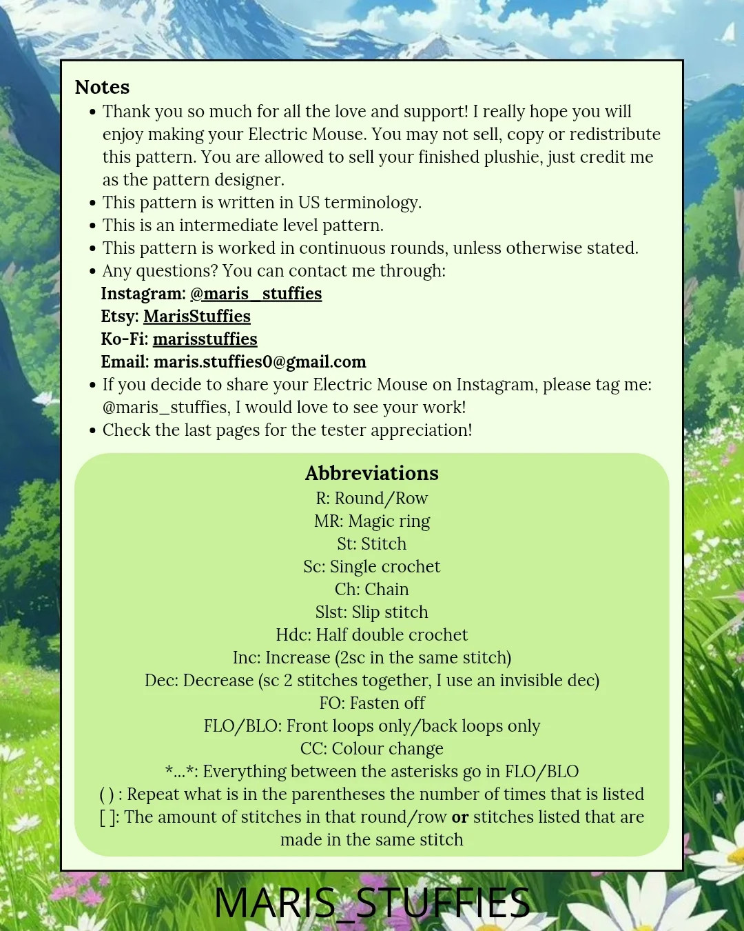 Pikachu Crochet Pattern: A Charming Electric Mouse Plushie