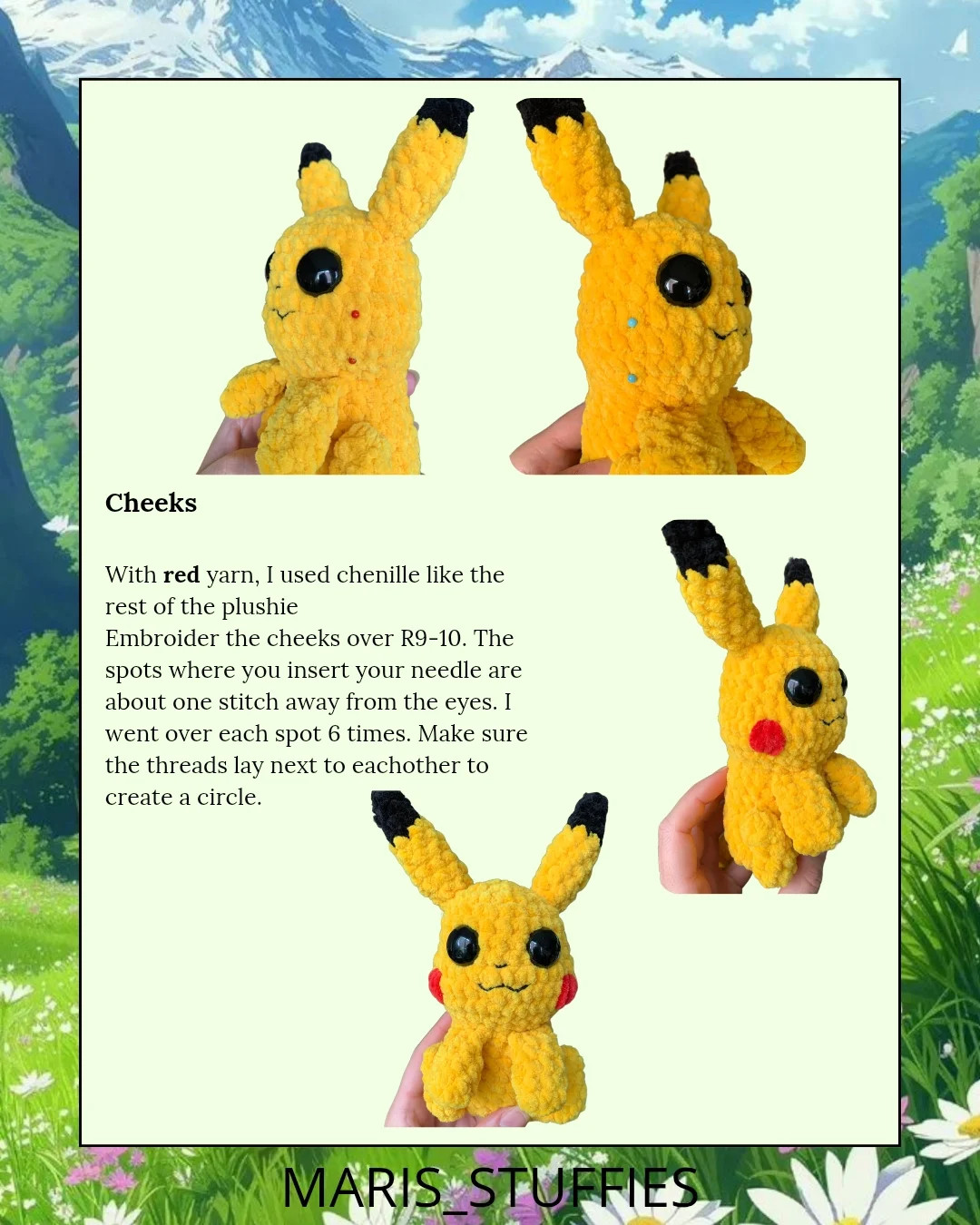 Pikachu Crochet Pattern: A Charming Electric Mouse Plushie