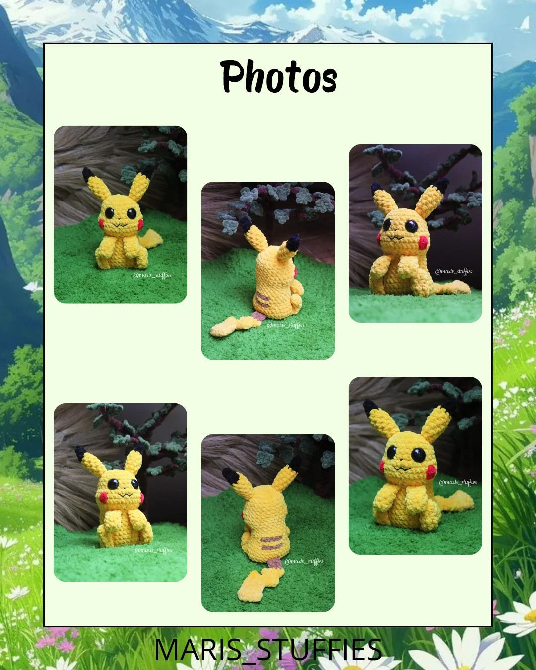 Pikachu Crochet Pattern: A Charming Electric Mouse Plushie