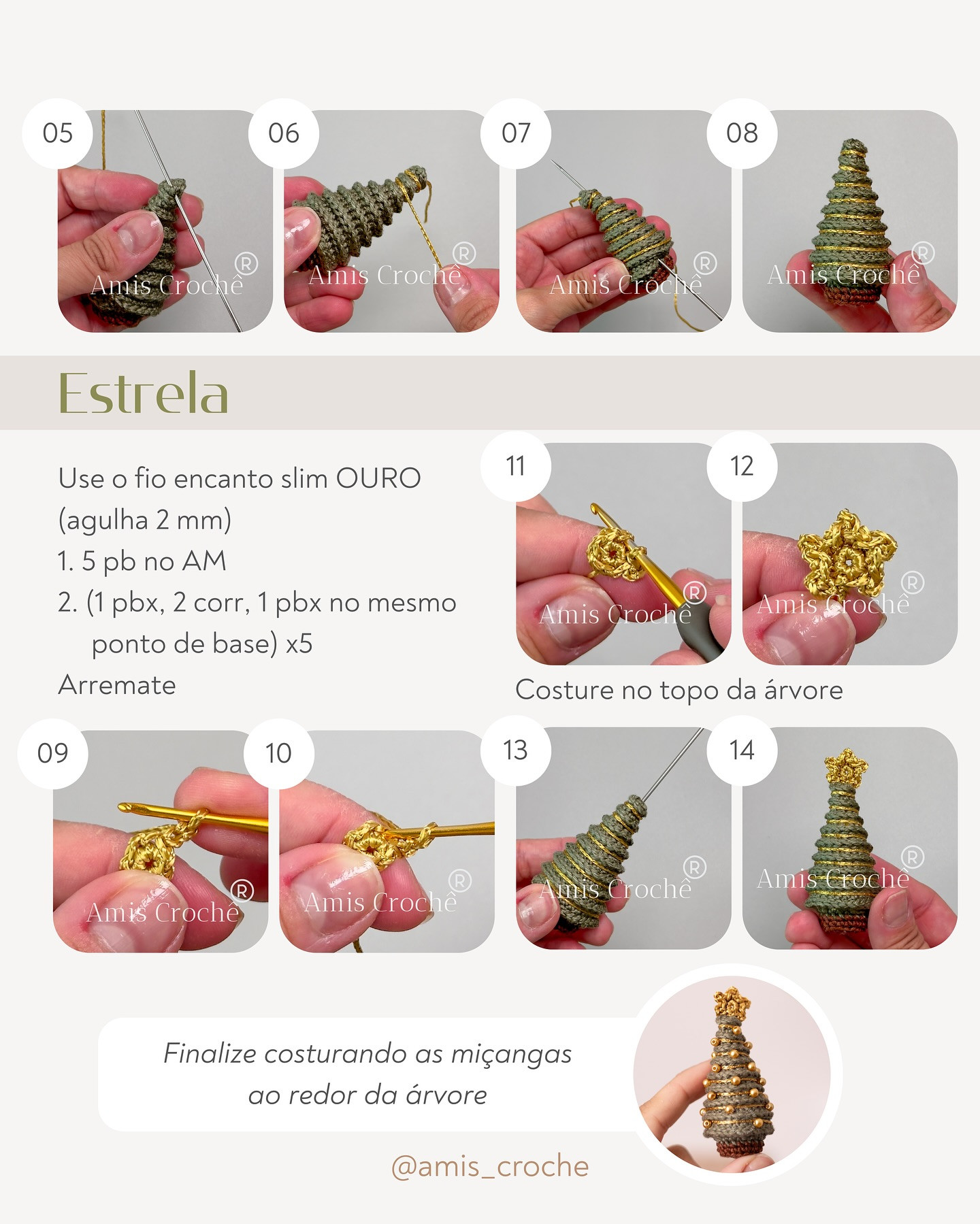 Pinheirinho de Natal em Crochê: Receita Gratuita para Decoração Festiva