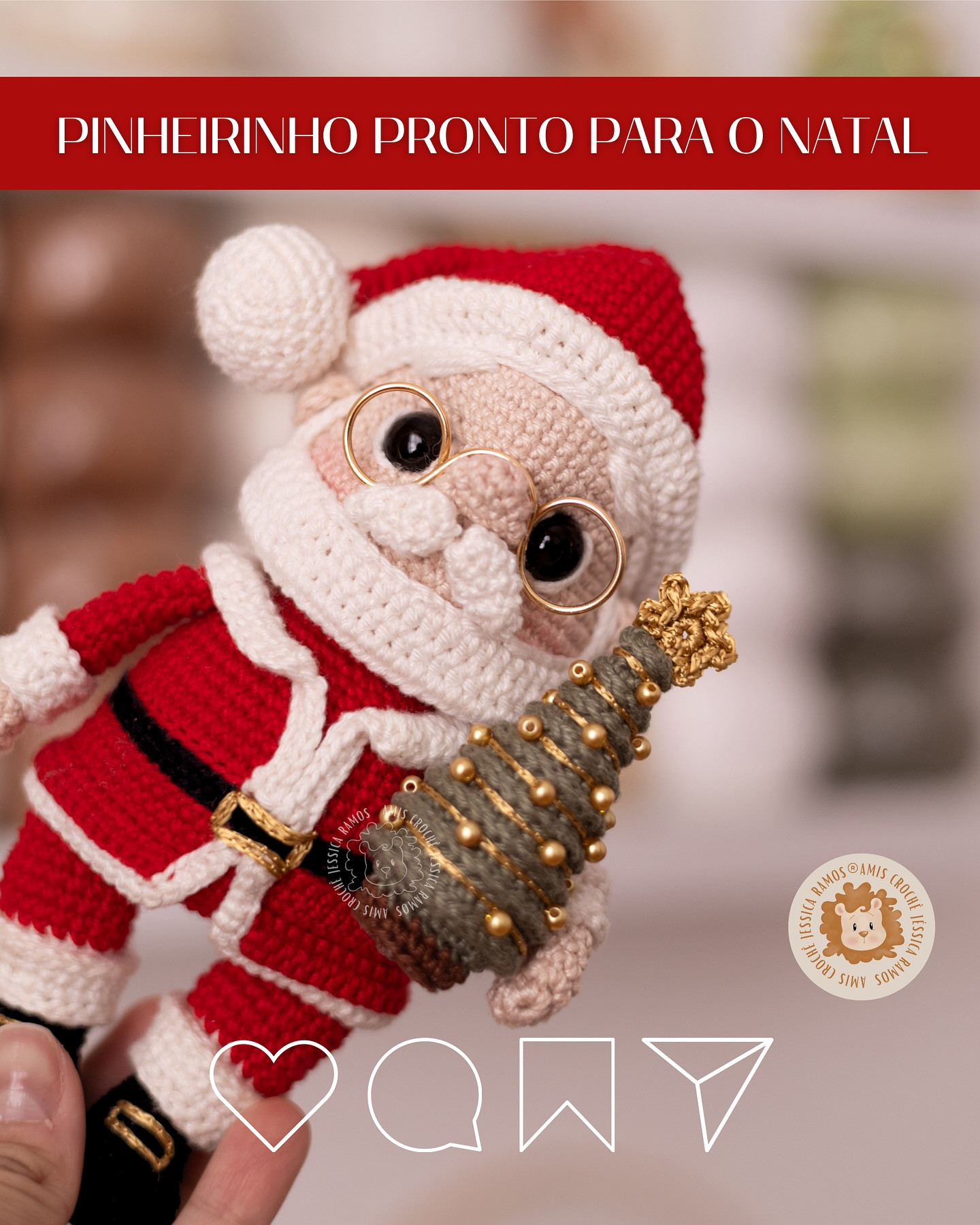 Pinheirinho de Natal em Crochê: Receita Gratuita para Decoração Festiva