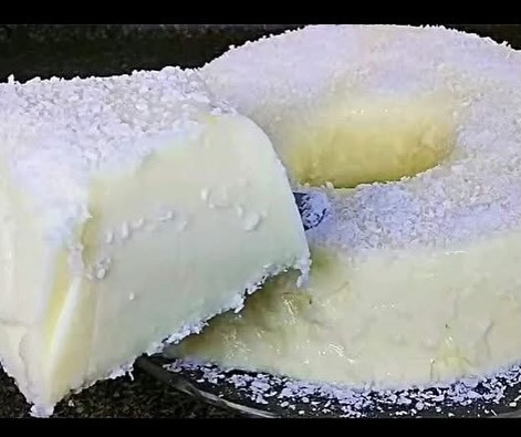 Pudim dos Anjos Gelado com Toque de Coco