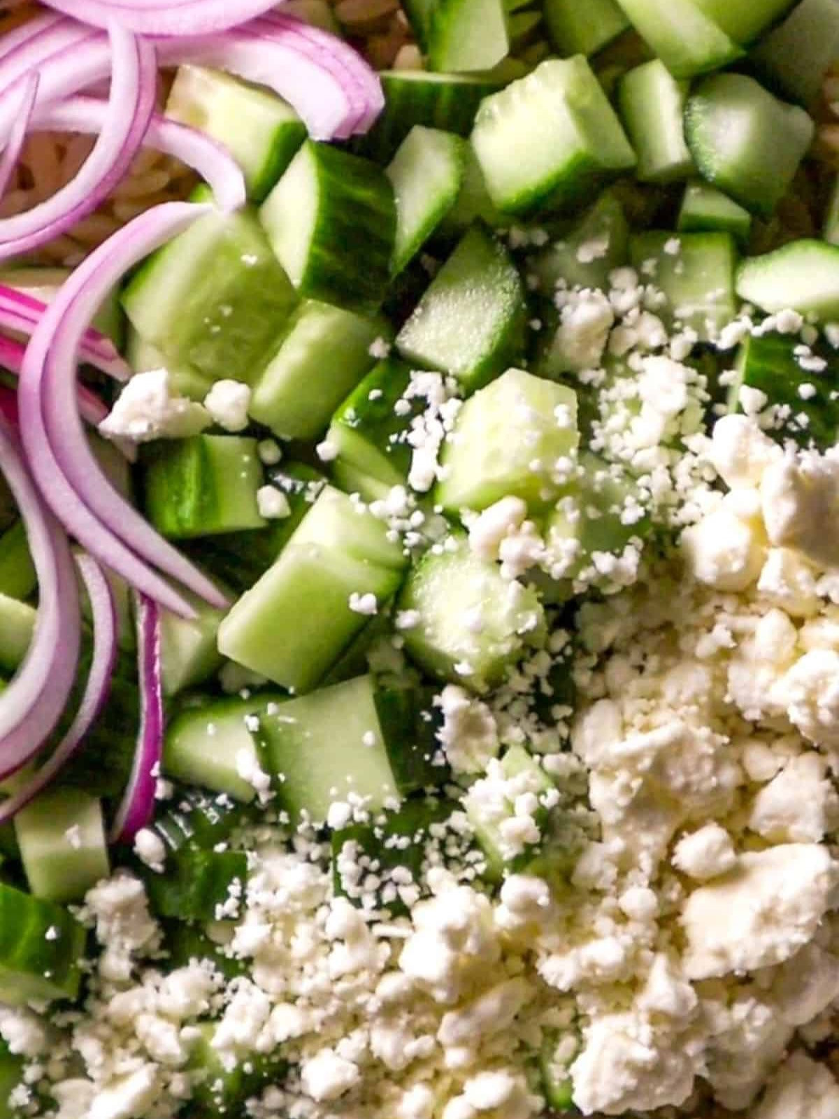 Refreshing Cucumber Dill Orzo with Feta Delight