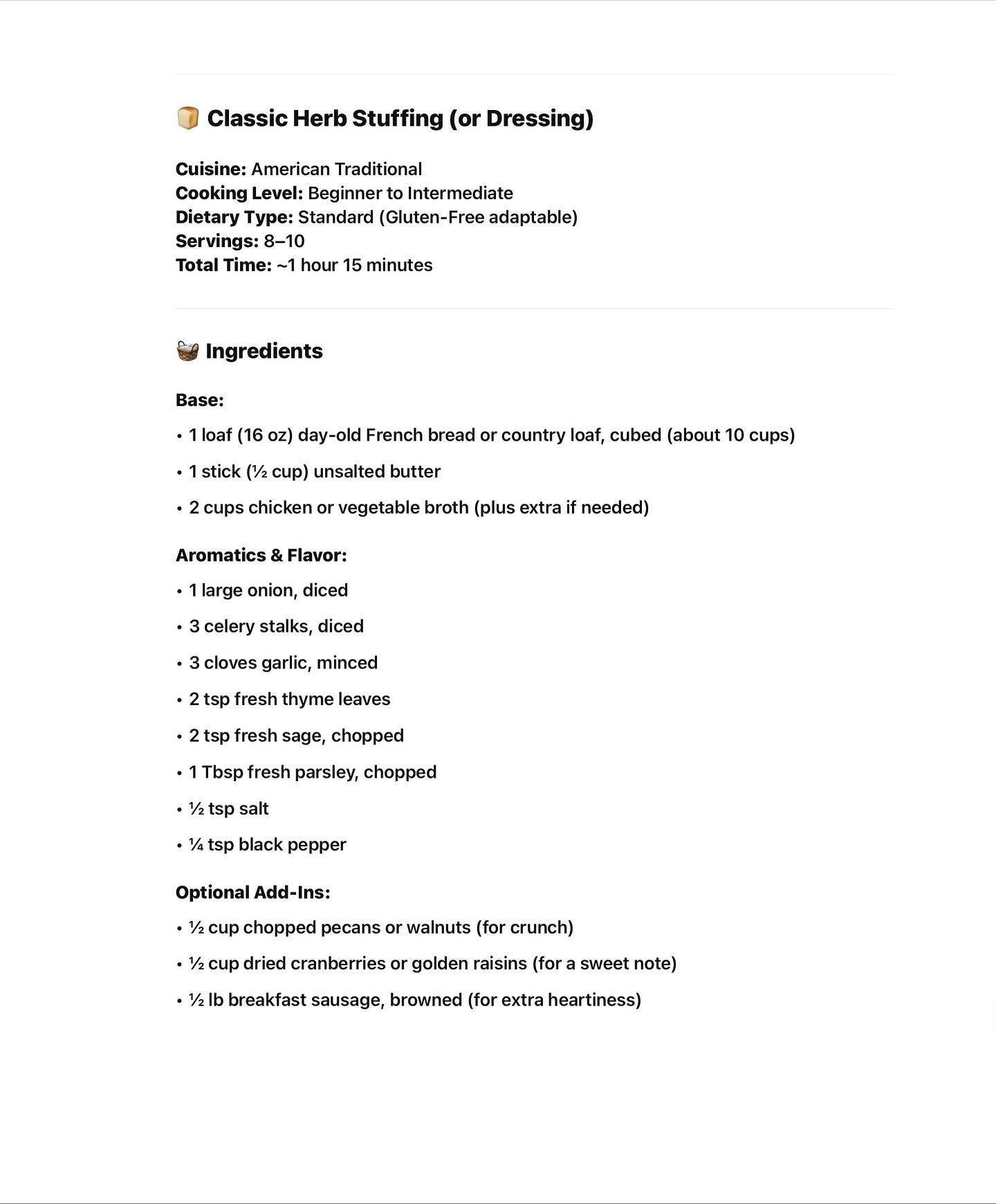 Savory Herb-Infused Thanksgiving Stuffing Delight