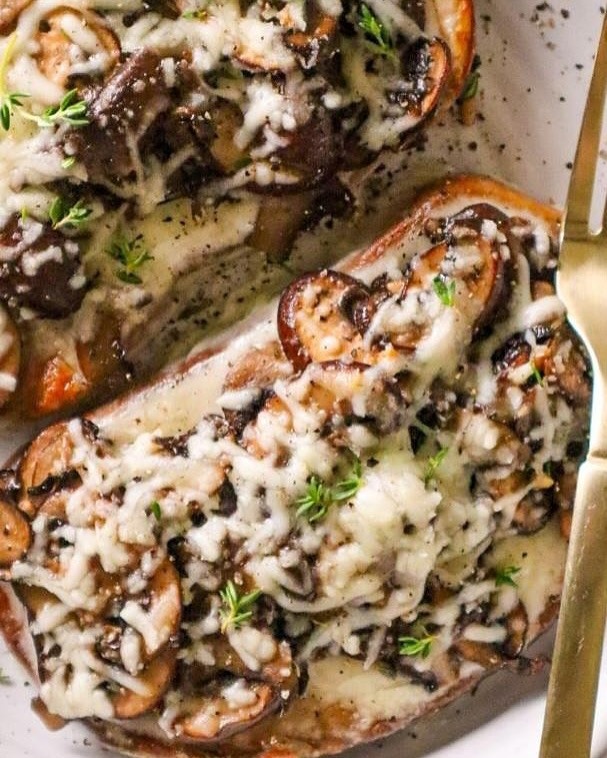 Savory Thyme & Mushroom Cheese Toast Delight