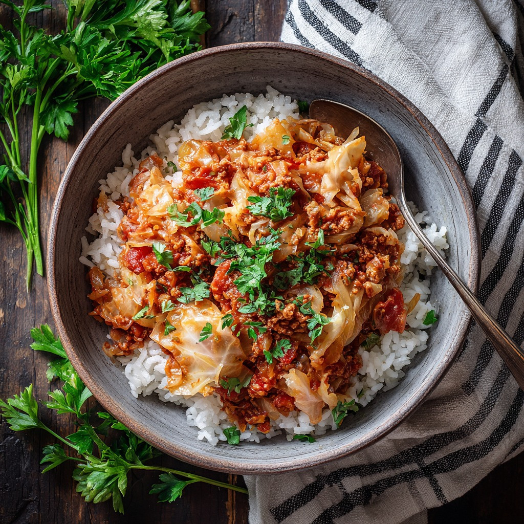 Savory Vegan Cabbage Delight with Smoky Tomato Essence