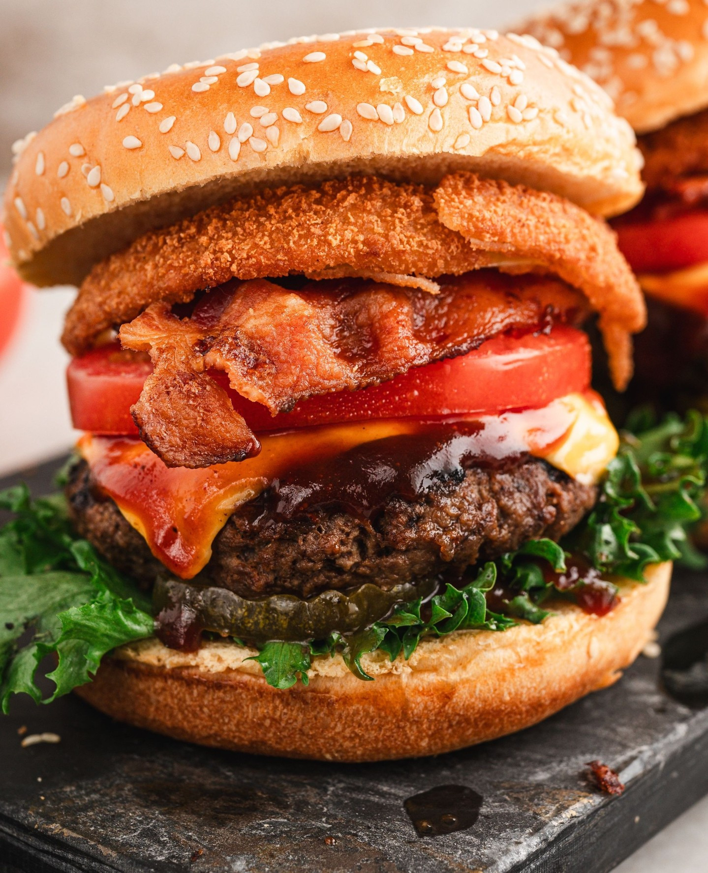 Smoky BBQ Bacon Cheeseburger Delight