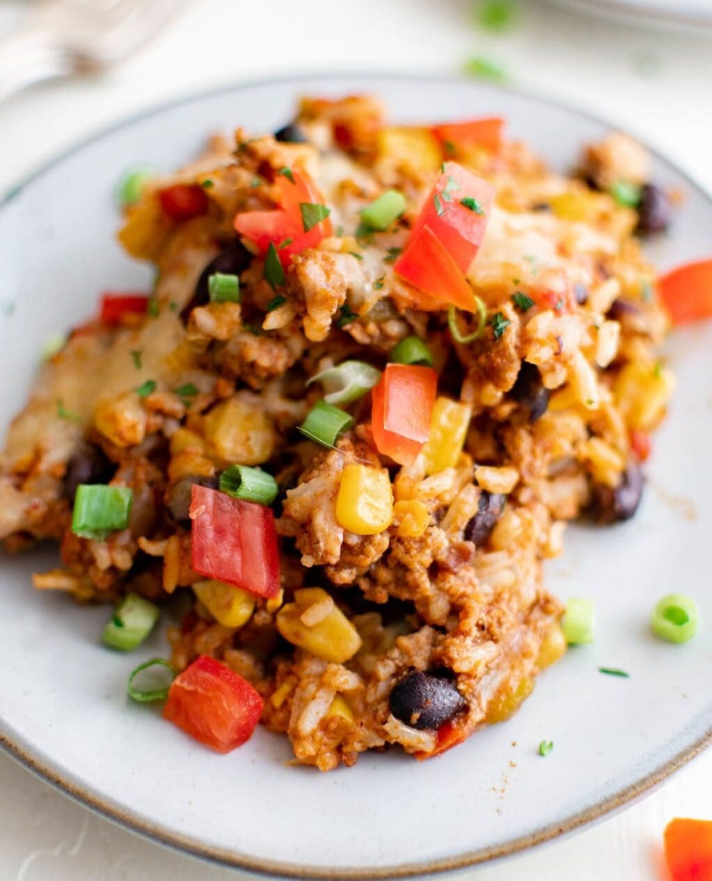 Southwest Turkey and Black Bean Fiesta Casserole