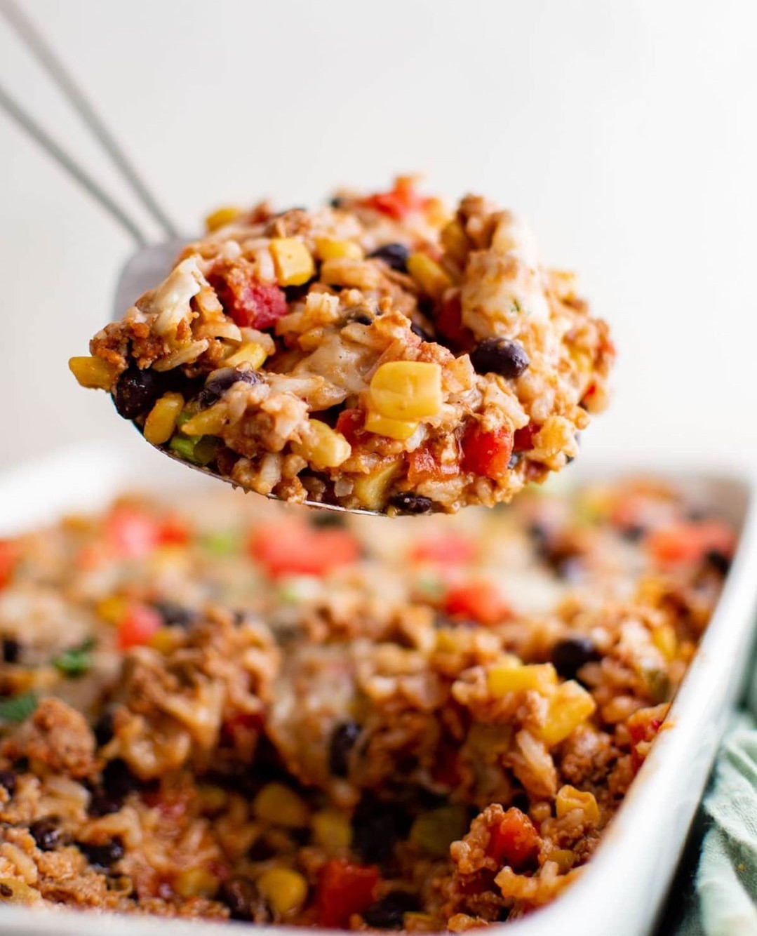 Southwest Turkey and Black Bean Fiesta Casserole