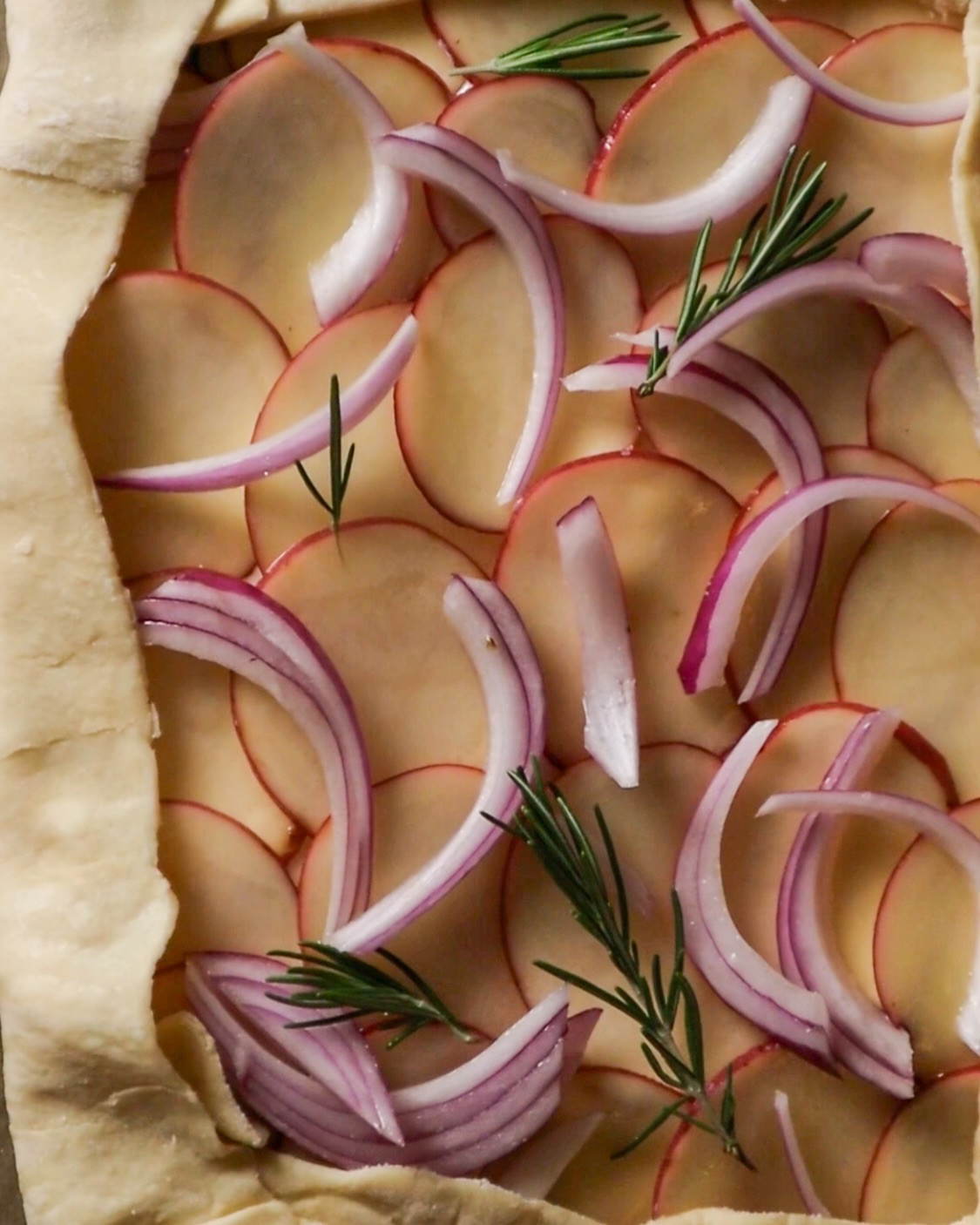 Spicy Honey Blue Cheese & Potato Tart Delight