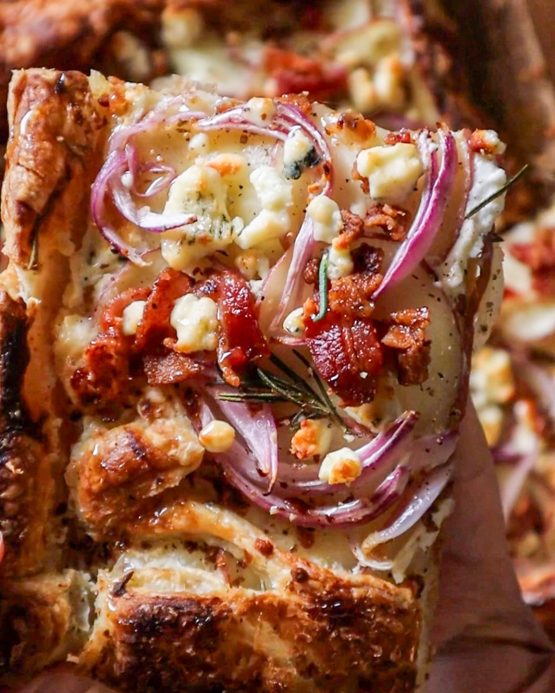 Spicy Honey Blue Cheese & Potato Tart Delight