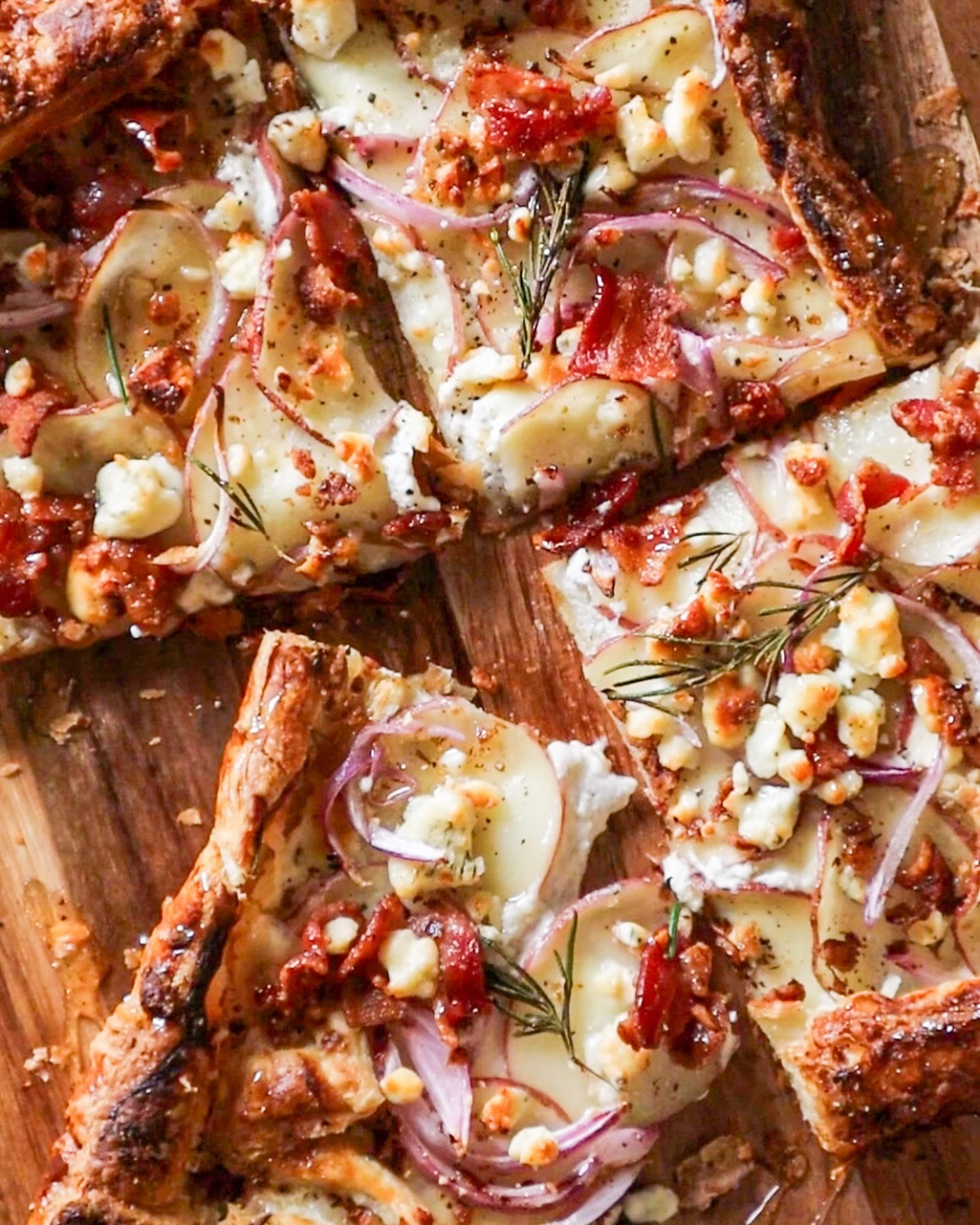 Spicy Honey Blue Cheese & Potato Tart Delight