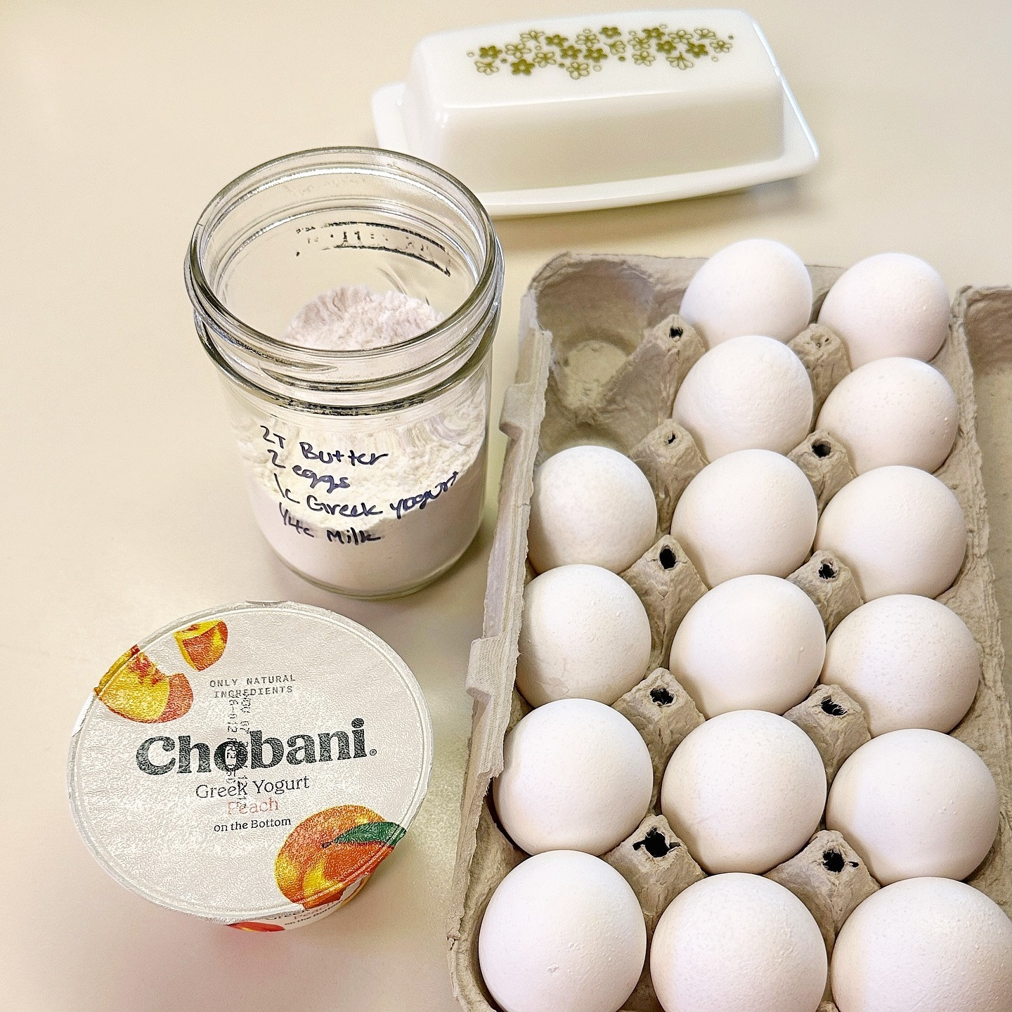 Spooky Greek Yogurt Ghost Pancakes