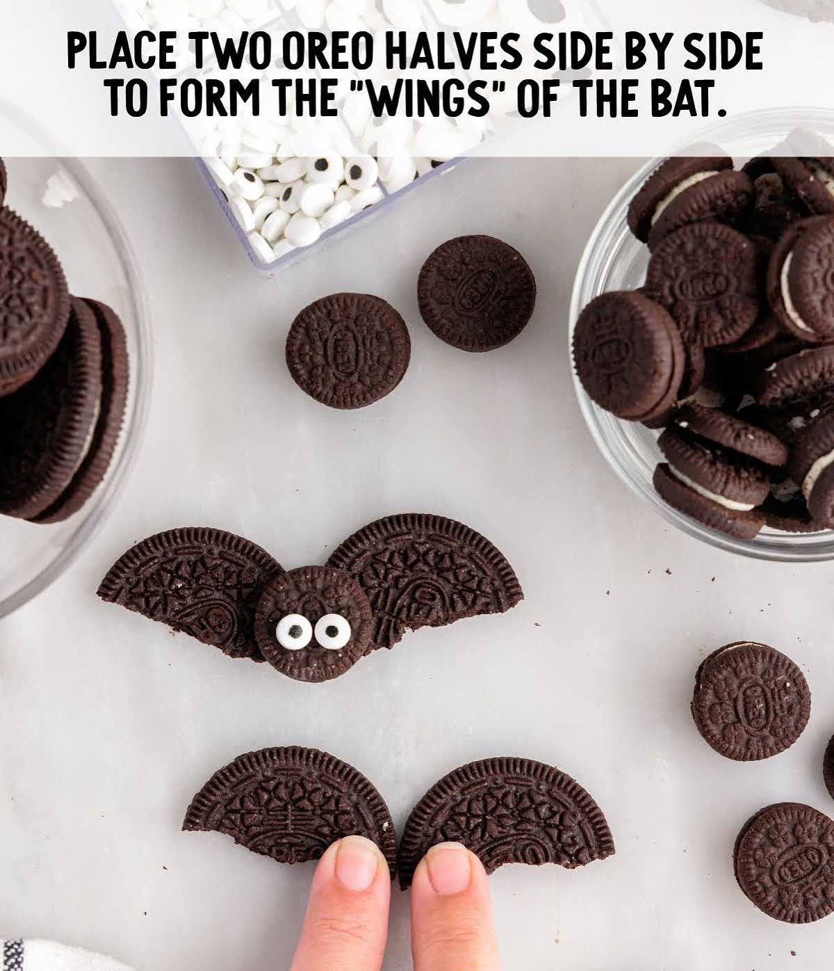 Spooky Oreo Bat Chocolate Cupcakes for Halloween
