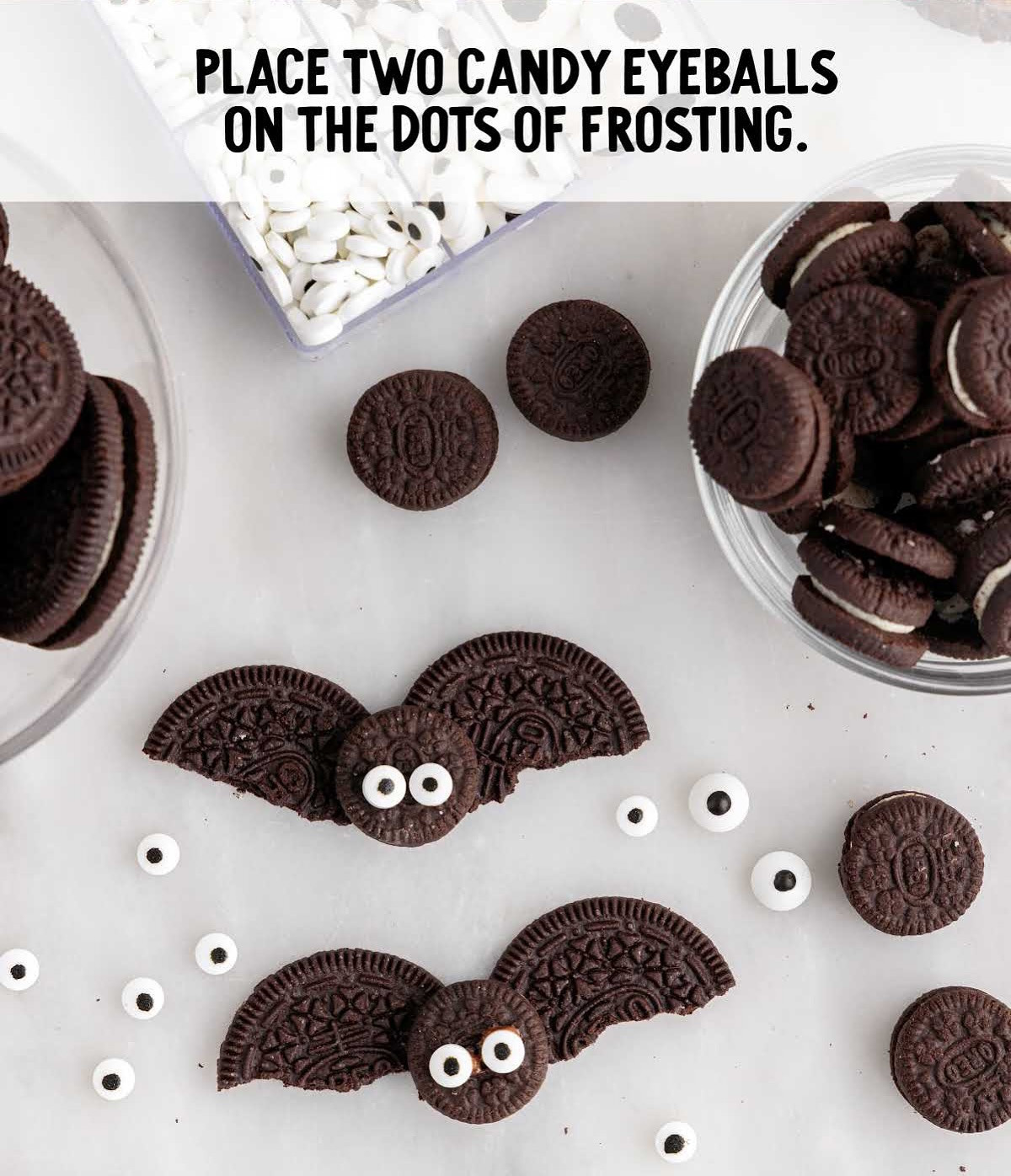 Spooky Oreo Bat Chocolate Cupcakes for Halloween