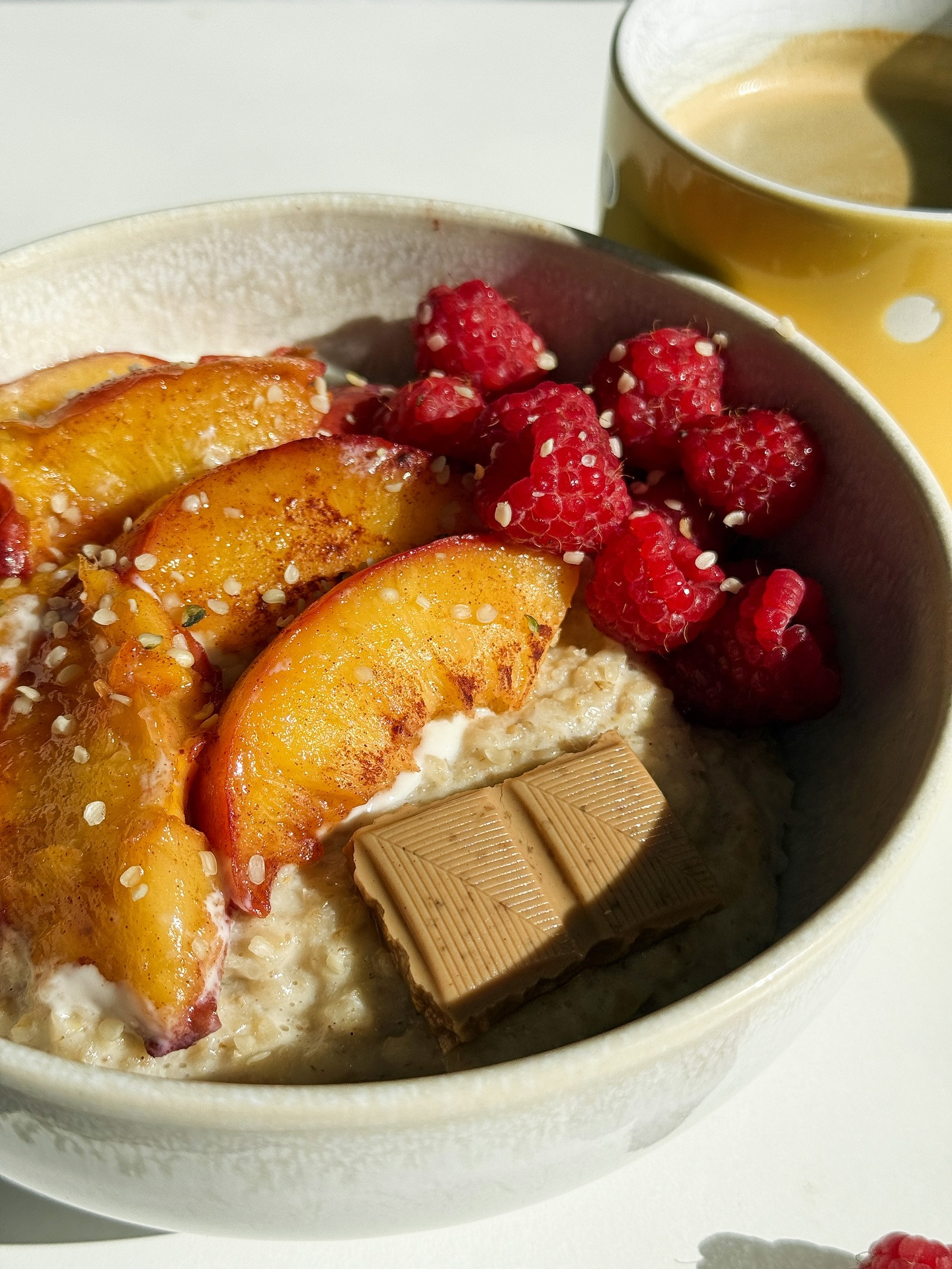 Sun-Kissed Peach Porridge Delight