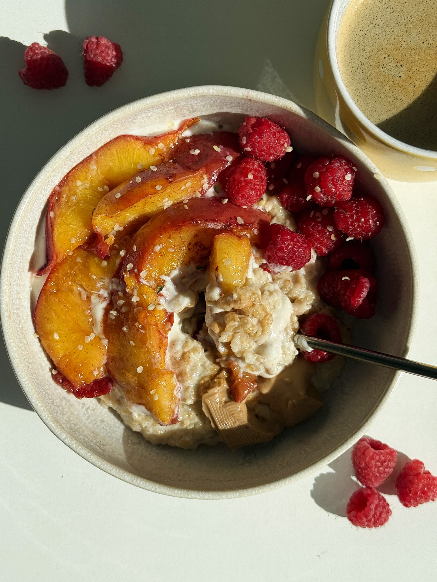 Sun-Kissed Peach Porridge Delight