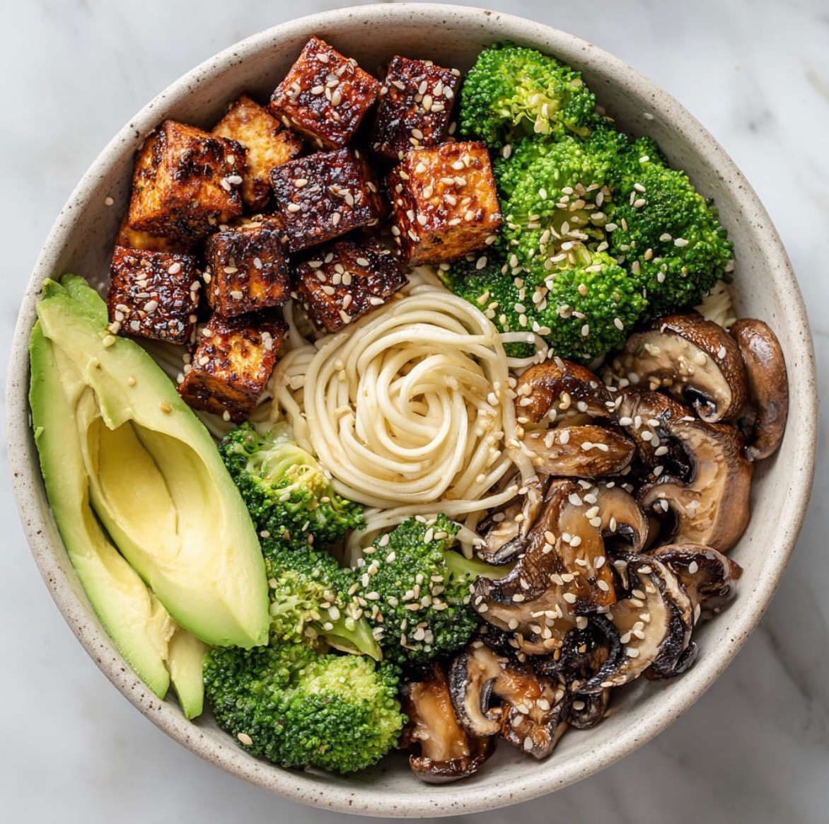 Sweet and Spicy Tofu Delight Bowl