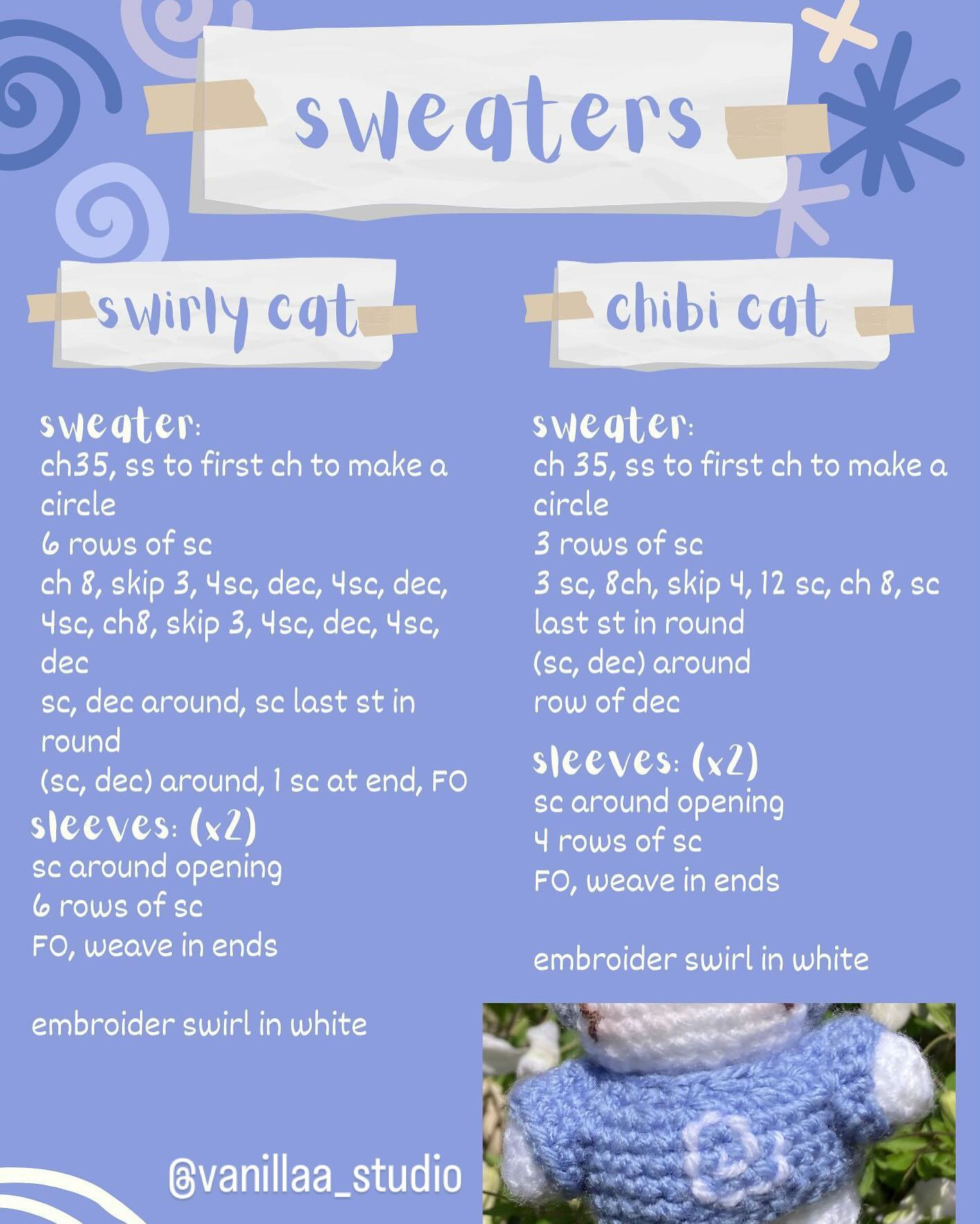 Swirly Cat Crochet Pattern: Free 2-in-1 Chibi Keychain