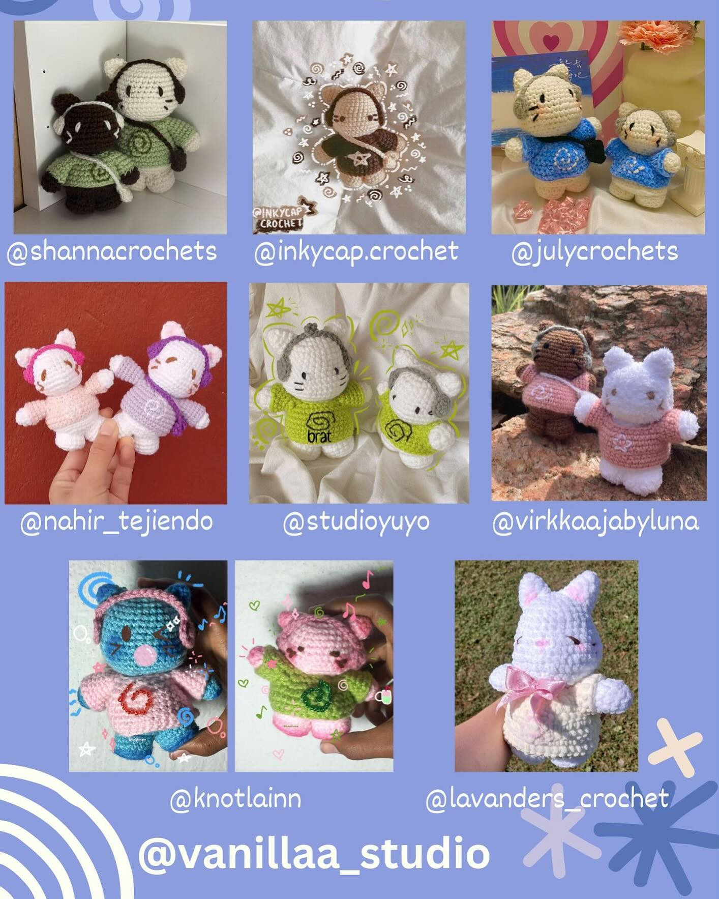 Swirly Cat Crochet Pattern: Free 2-in-1 Chibi Keychain