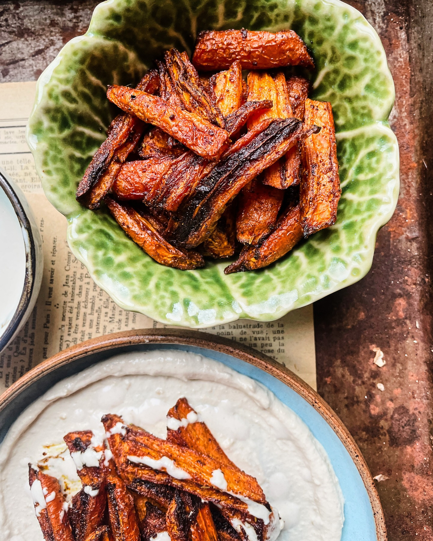Tandoori Carrots with Creamy Tahini and Spicy Chilli Drizzle