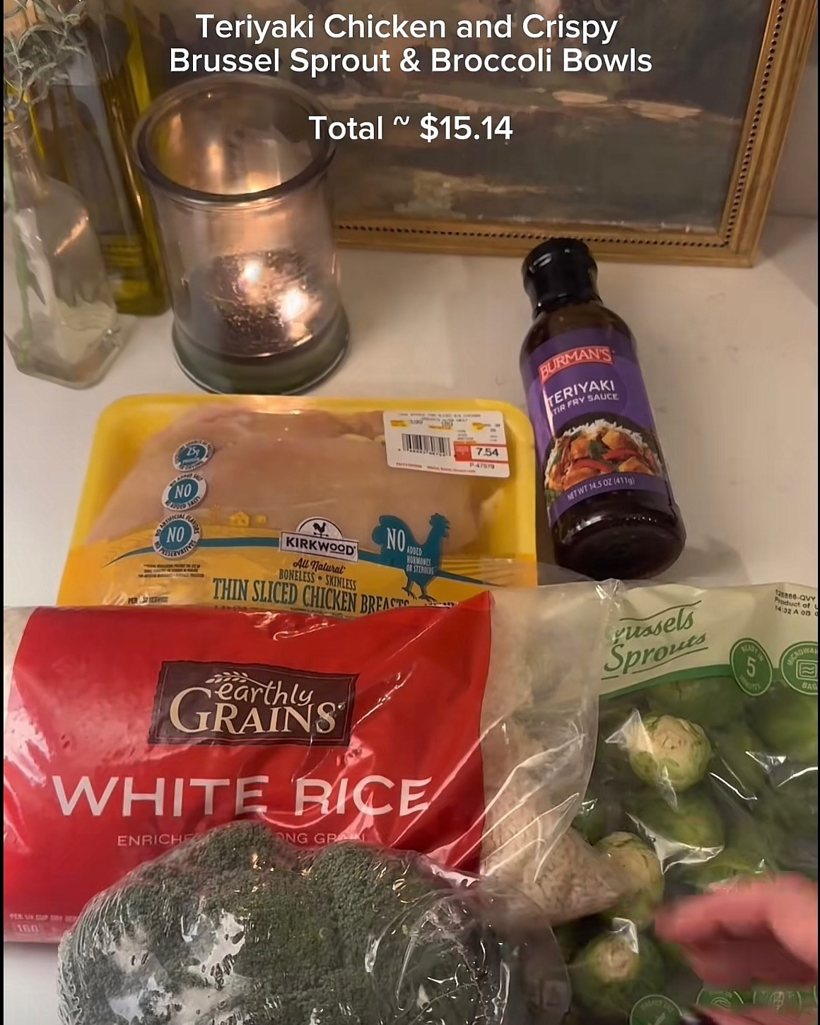 Teriyaki Chicken with Crispy Brussels and Broccoli Delight