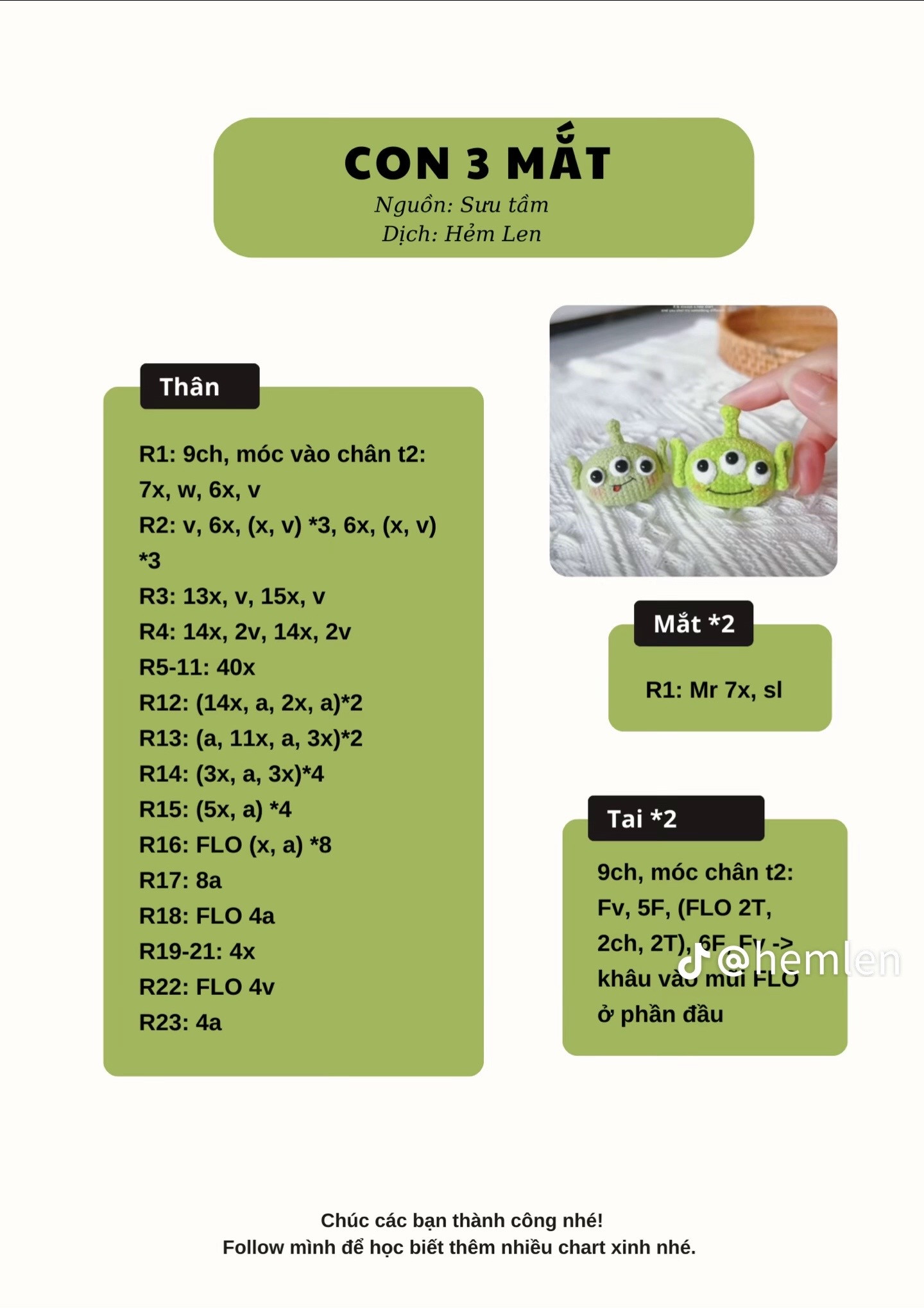 Tổng hợp mẫu móc mini (Phần 2) với thiết kế dễ thương