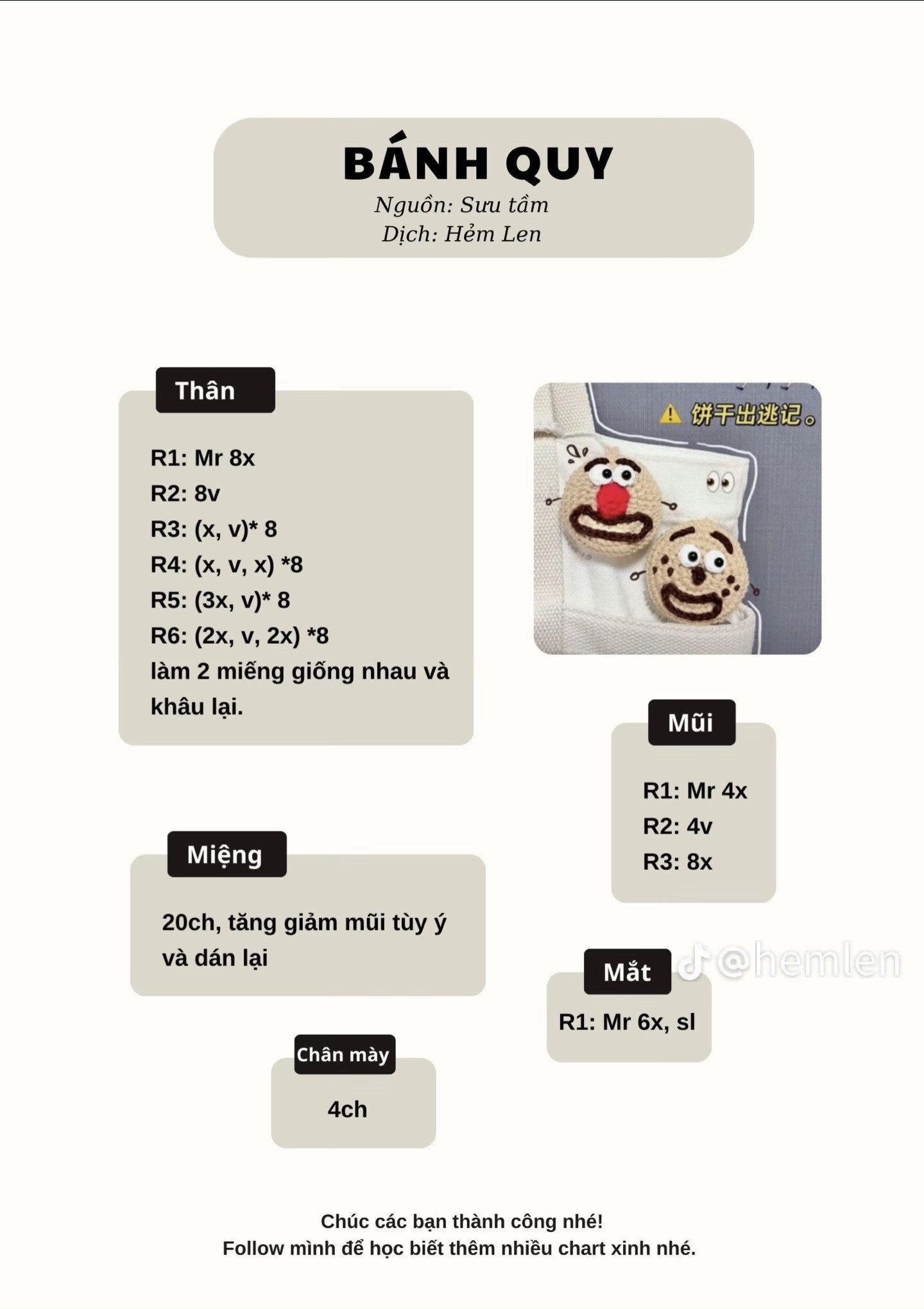 Tổng hợp mẫu móc mini (Phần 2) với thiết kế dễ thương