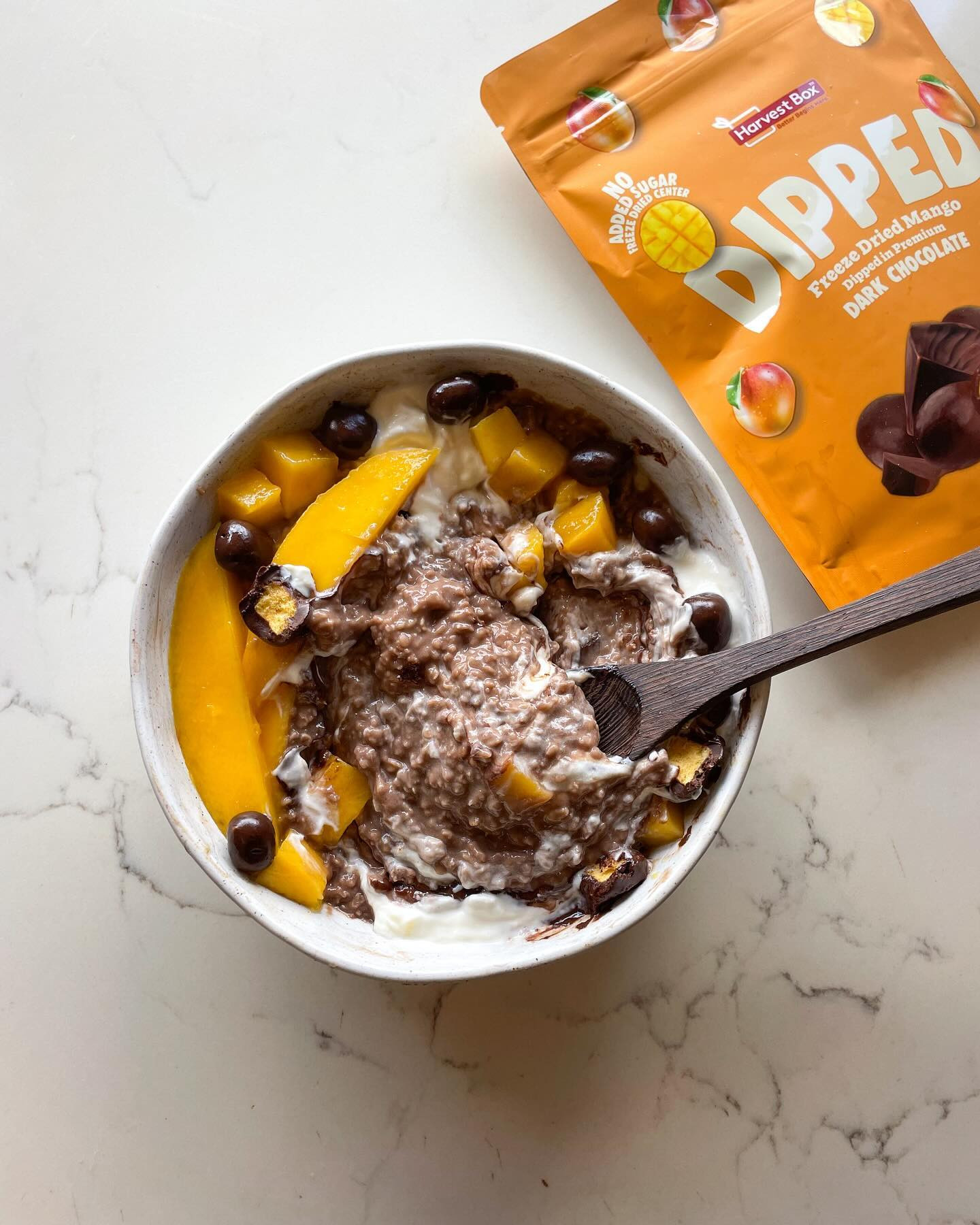 Tropical Chocolate Mango Protein Oats Delight