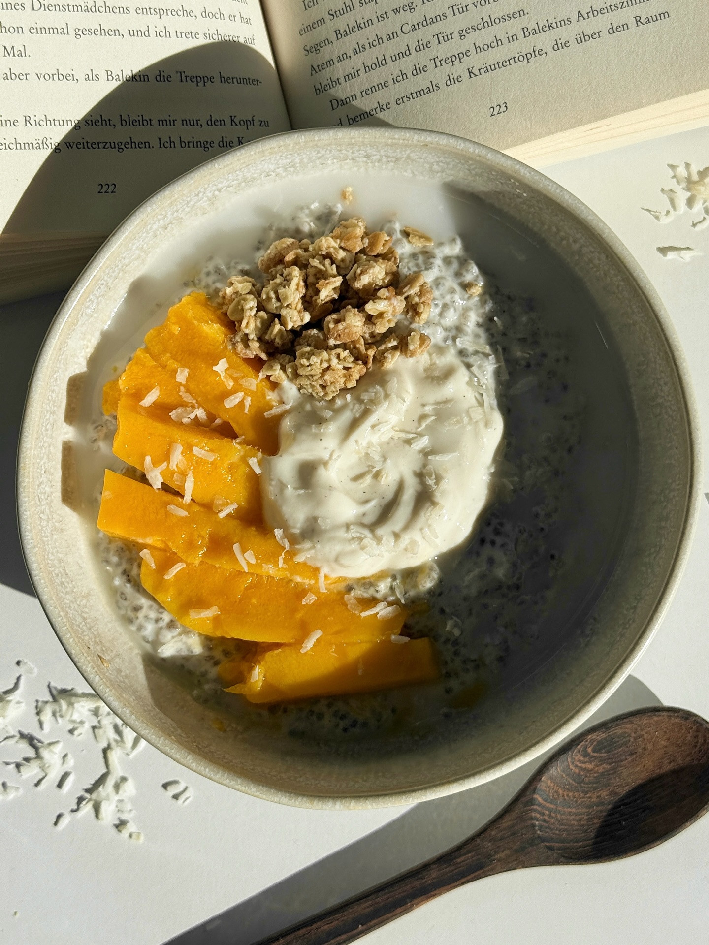 Tropical Mango Coconut Chia Pudding Delight