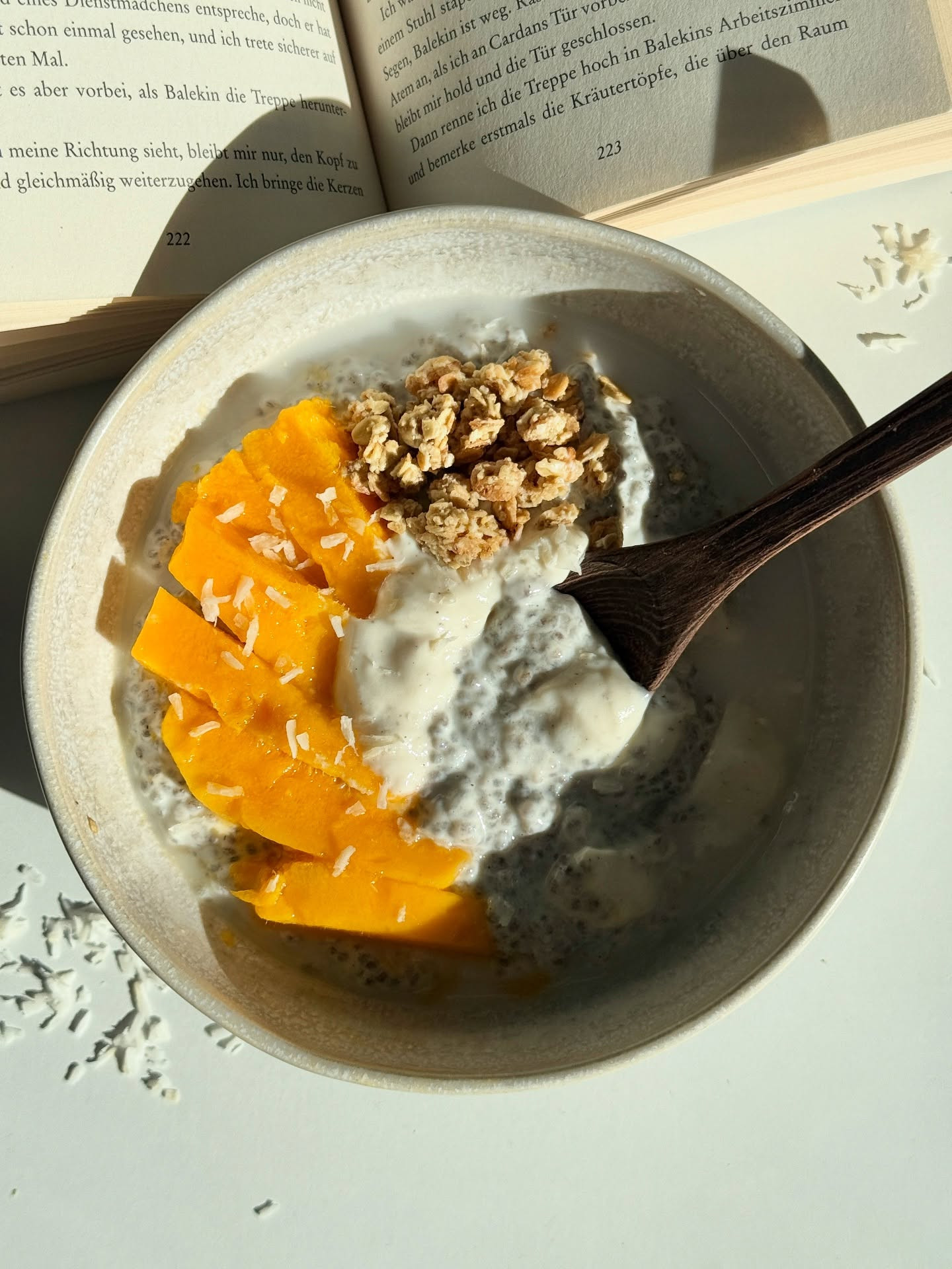 Tropical Mango Coconut Chia Pudding Delight