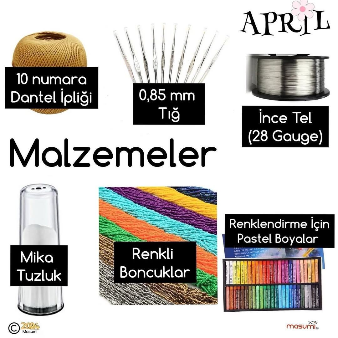 Ücretsiz Gül Tığ İşi Deseni ile Dekoratif Vazo