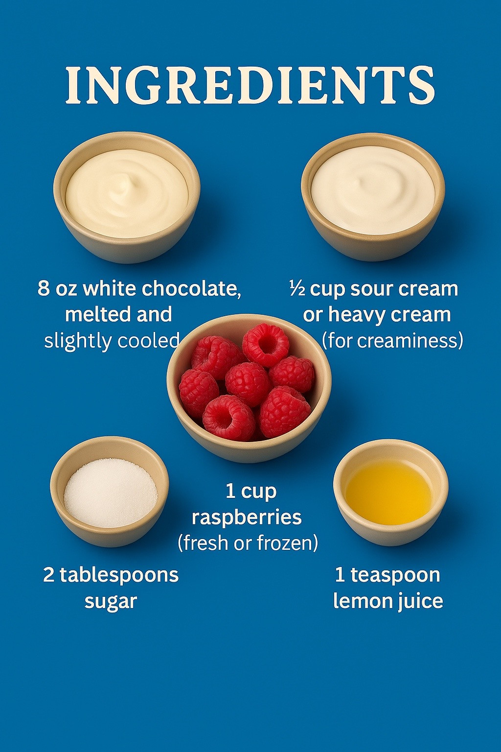 Velvety White Chocolate Raspberry Bliss