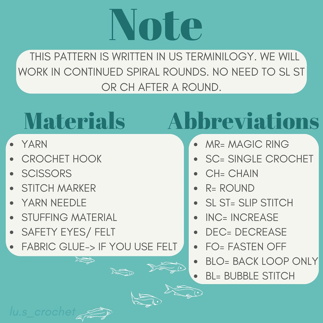 Vibrant Ocean Crochet Creature Collection