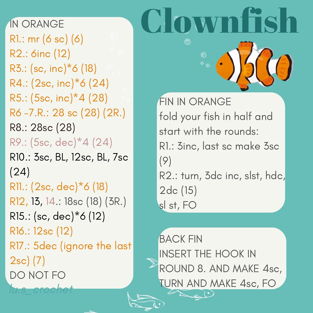 Vibrant Ocean Crochet Creature Collection