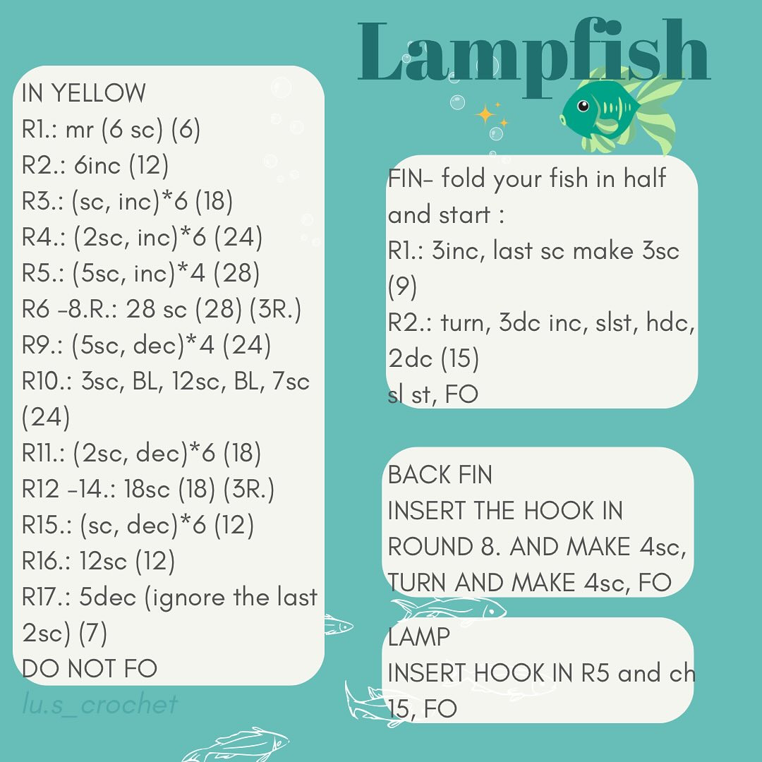 Vibrant Ocean Crochet Creature Collection