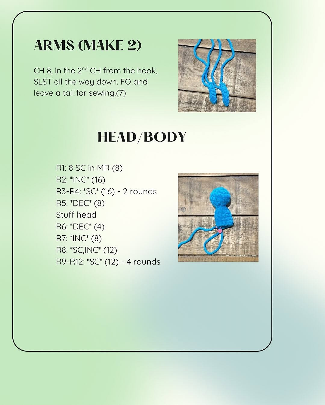 Voodoo Keychain Crochet Pattern for Colorful Amigurumi Dolls