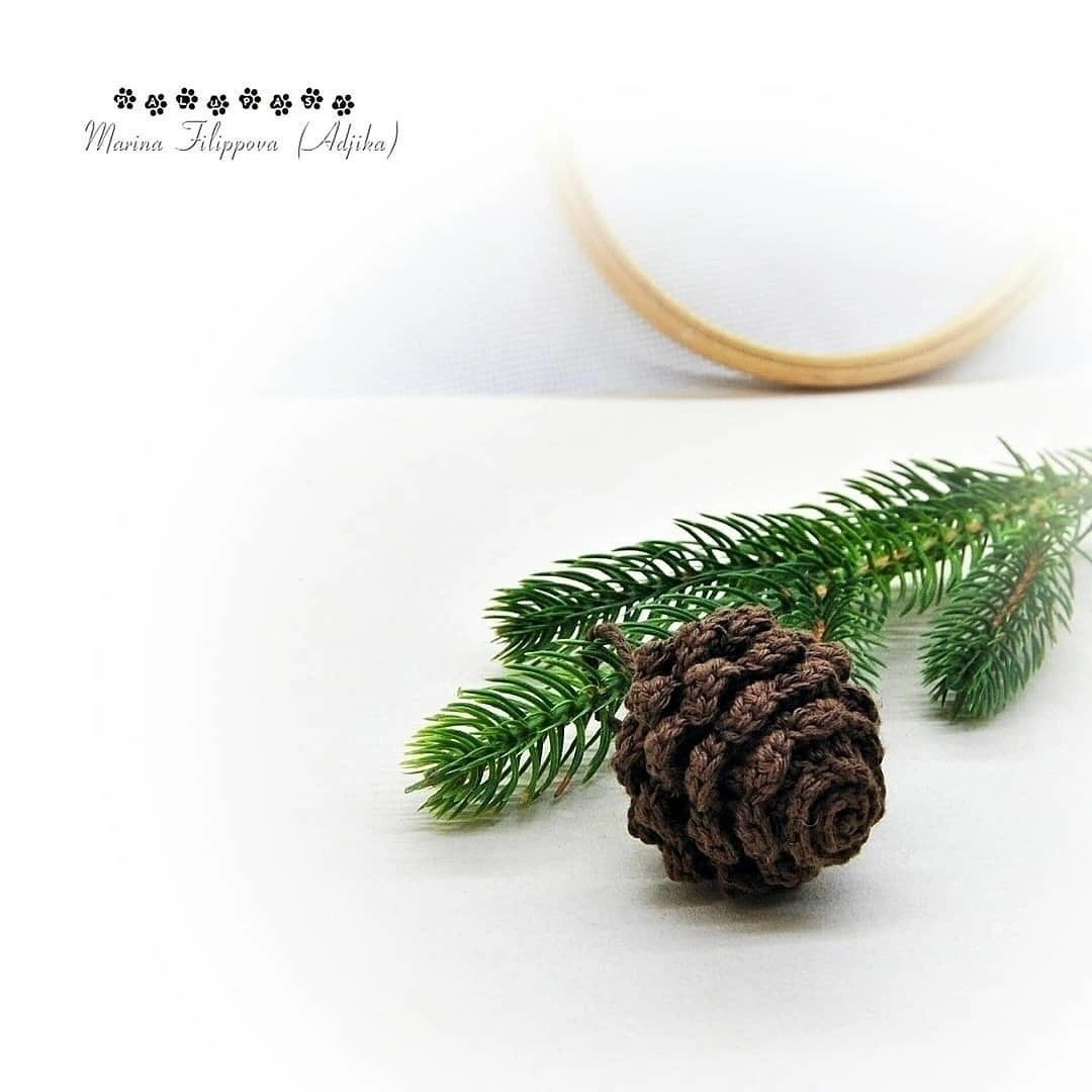 Вязаная шишка: бесплатное описание для начинающих