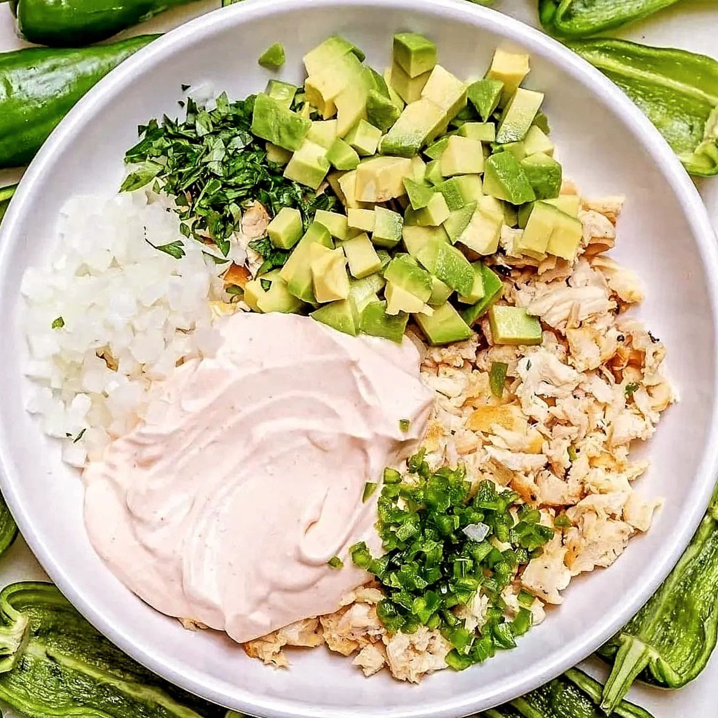 Zesty Buffalo Lime Chicken Stuffed Peppers Delight