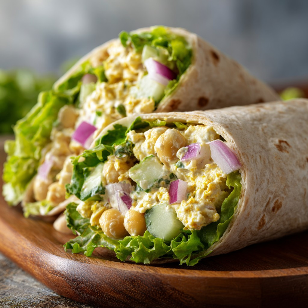 Zesty Chickpea Salad Wrap Delight