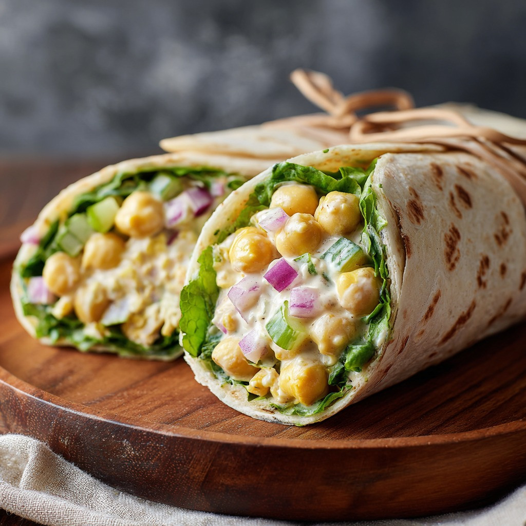 Zesty Chickpea Salad Wrap Delight