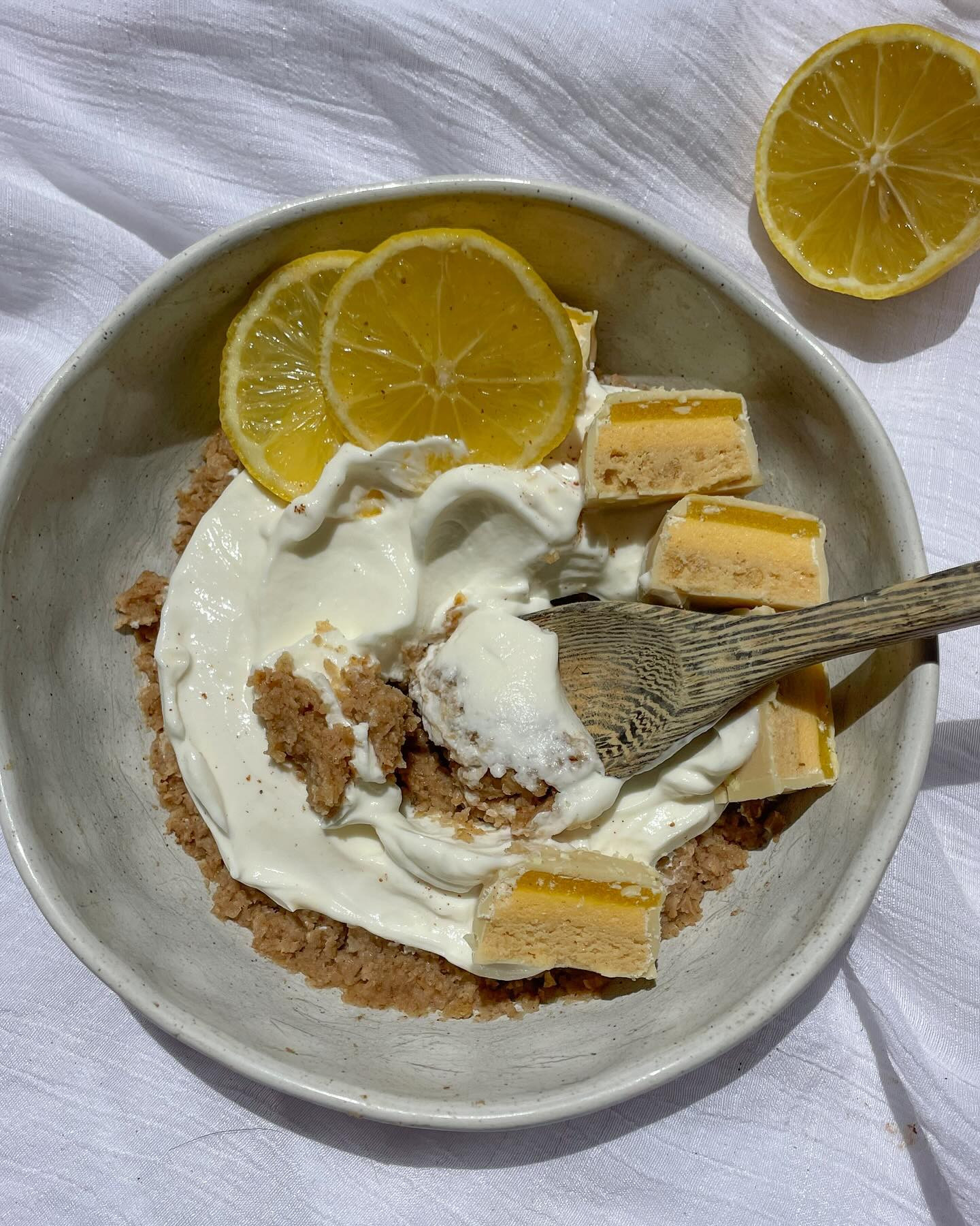 Zesty Lemon Protein Weetbix Cheesecake Delight