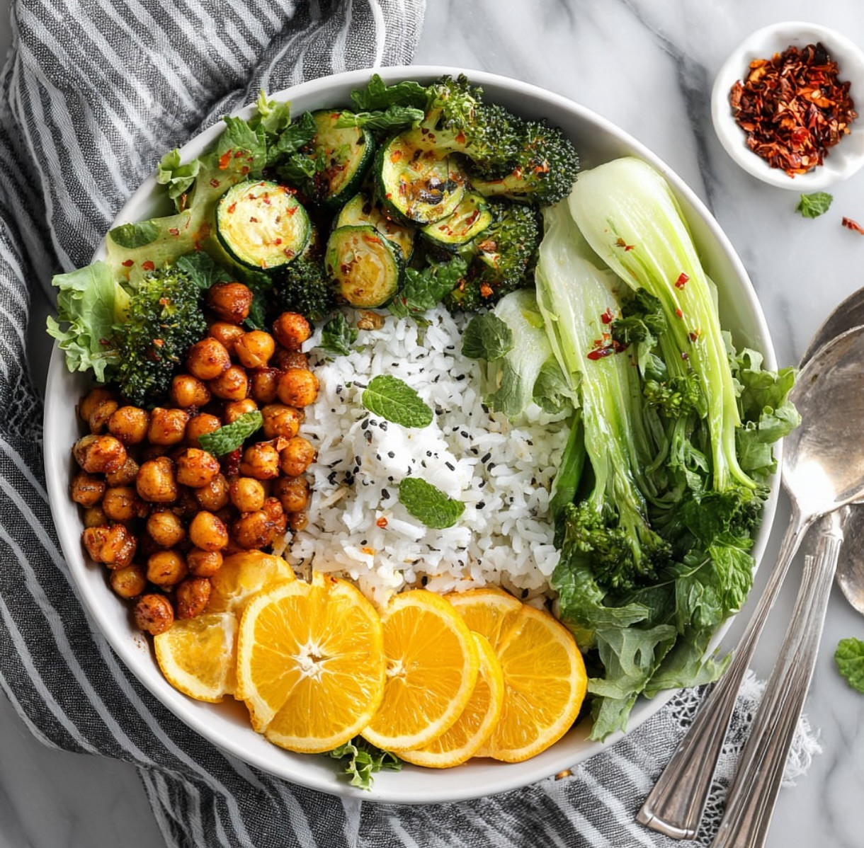 Zesty Orange Chickpea Stir-Fry Delight